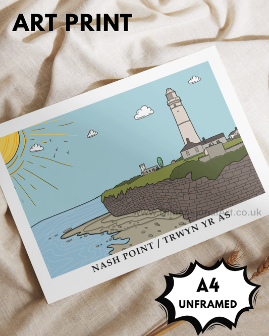 Nash Point A4 Art Print