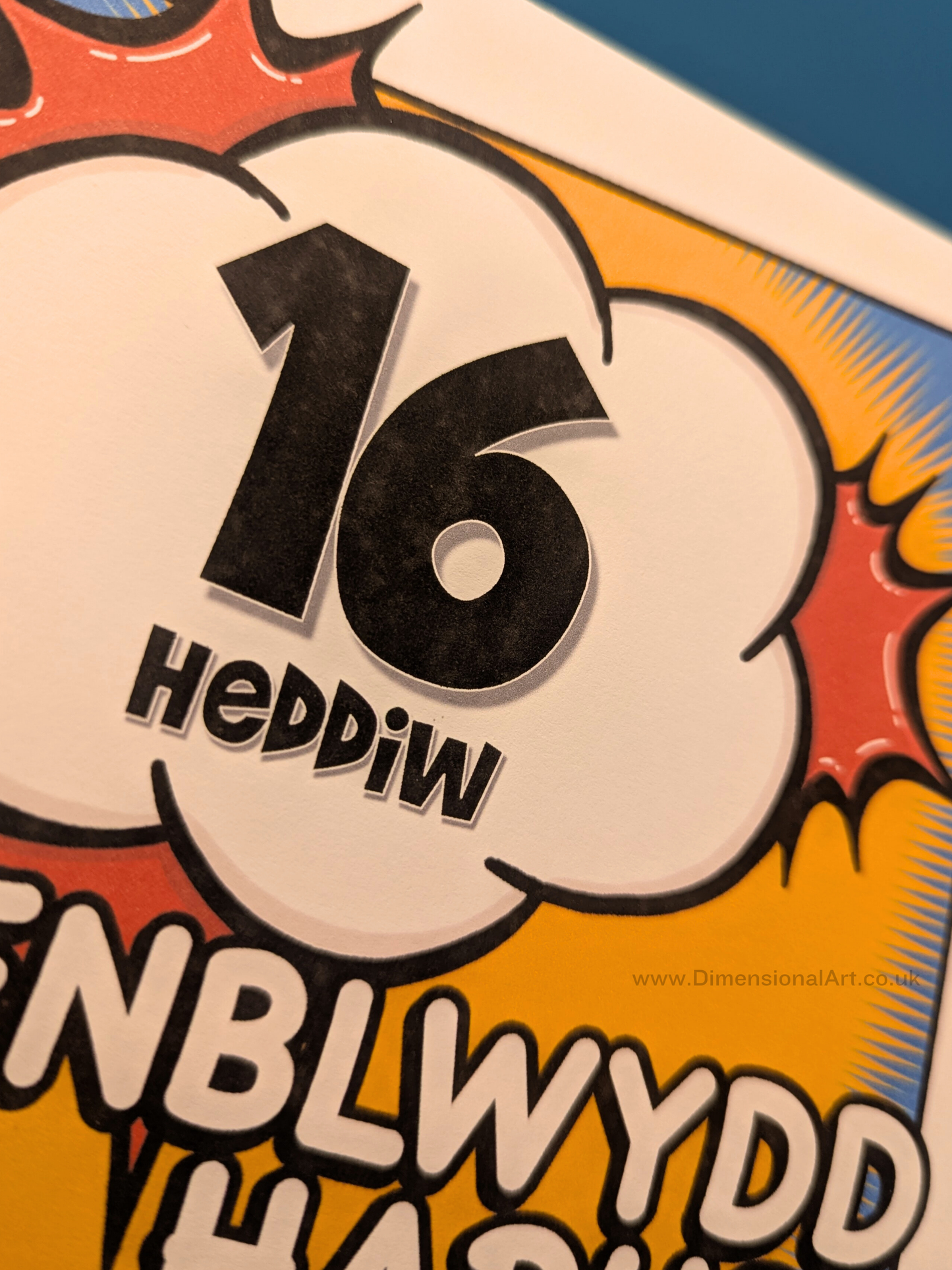 16 heddiw - Penblwydd Hapus (Birthday Card)