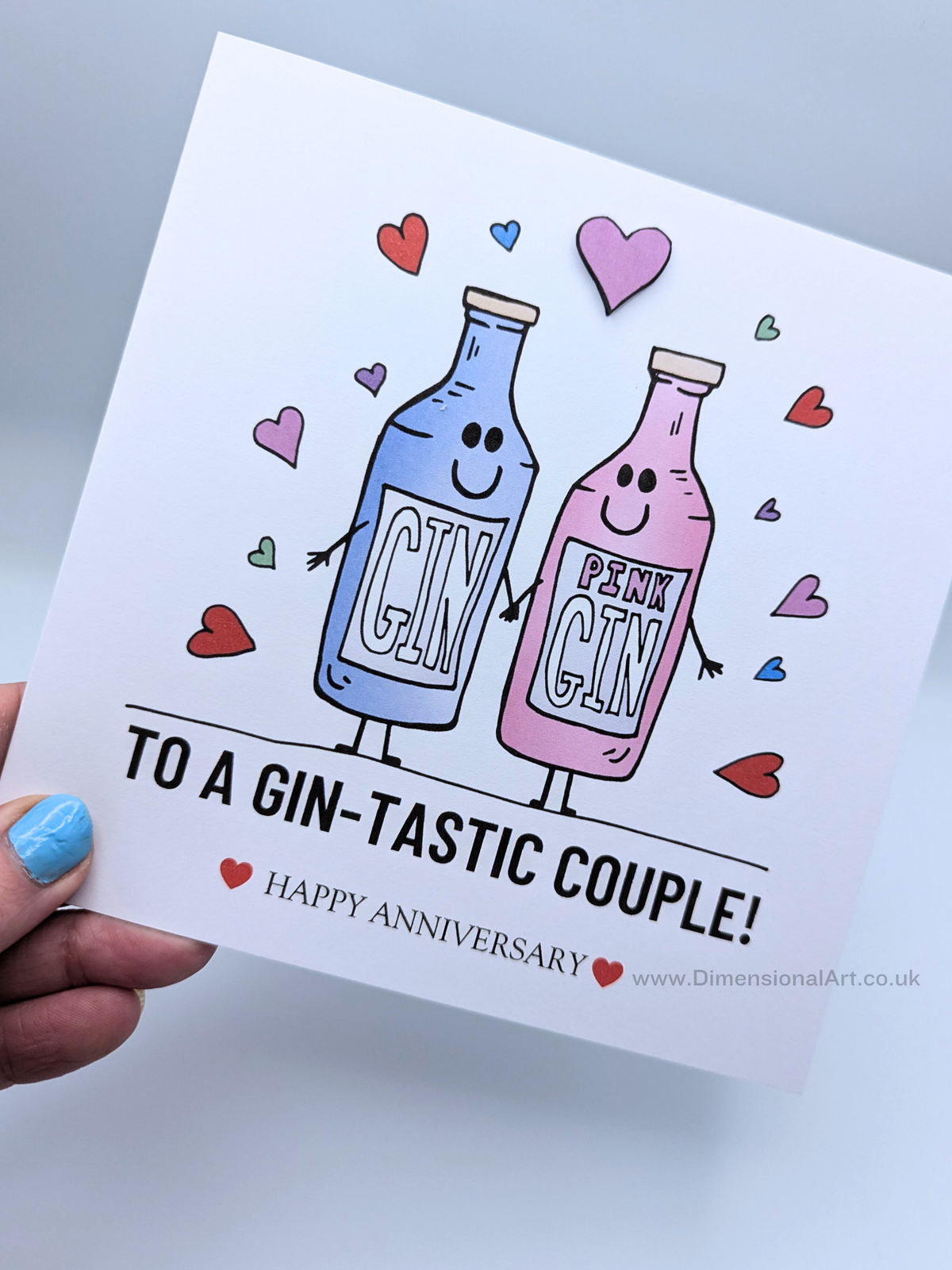 Gin-tastic Couple Anniversary Card