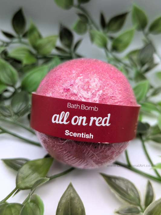 All in Red Bath bomb