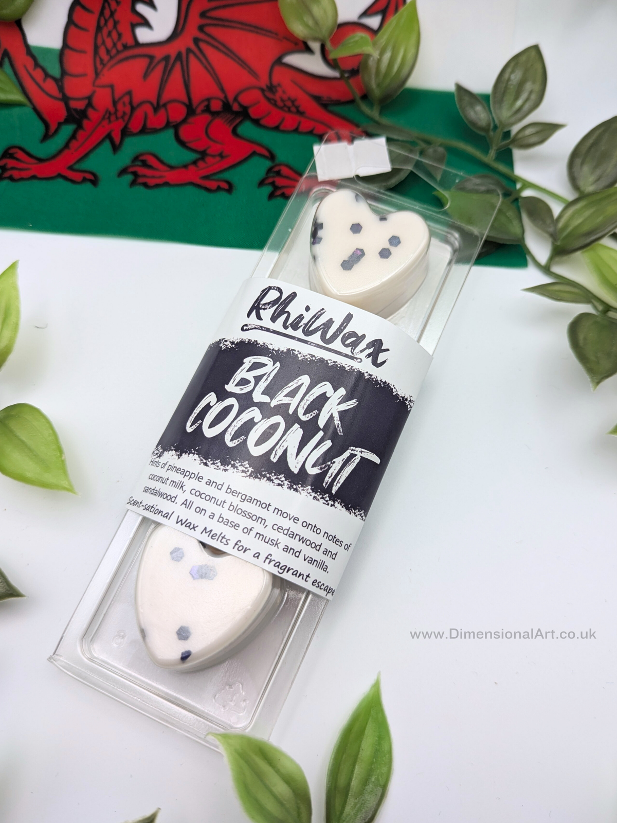 Black Coconut Wax Melts - Coconut, Vanilla, Musk