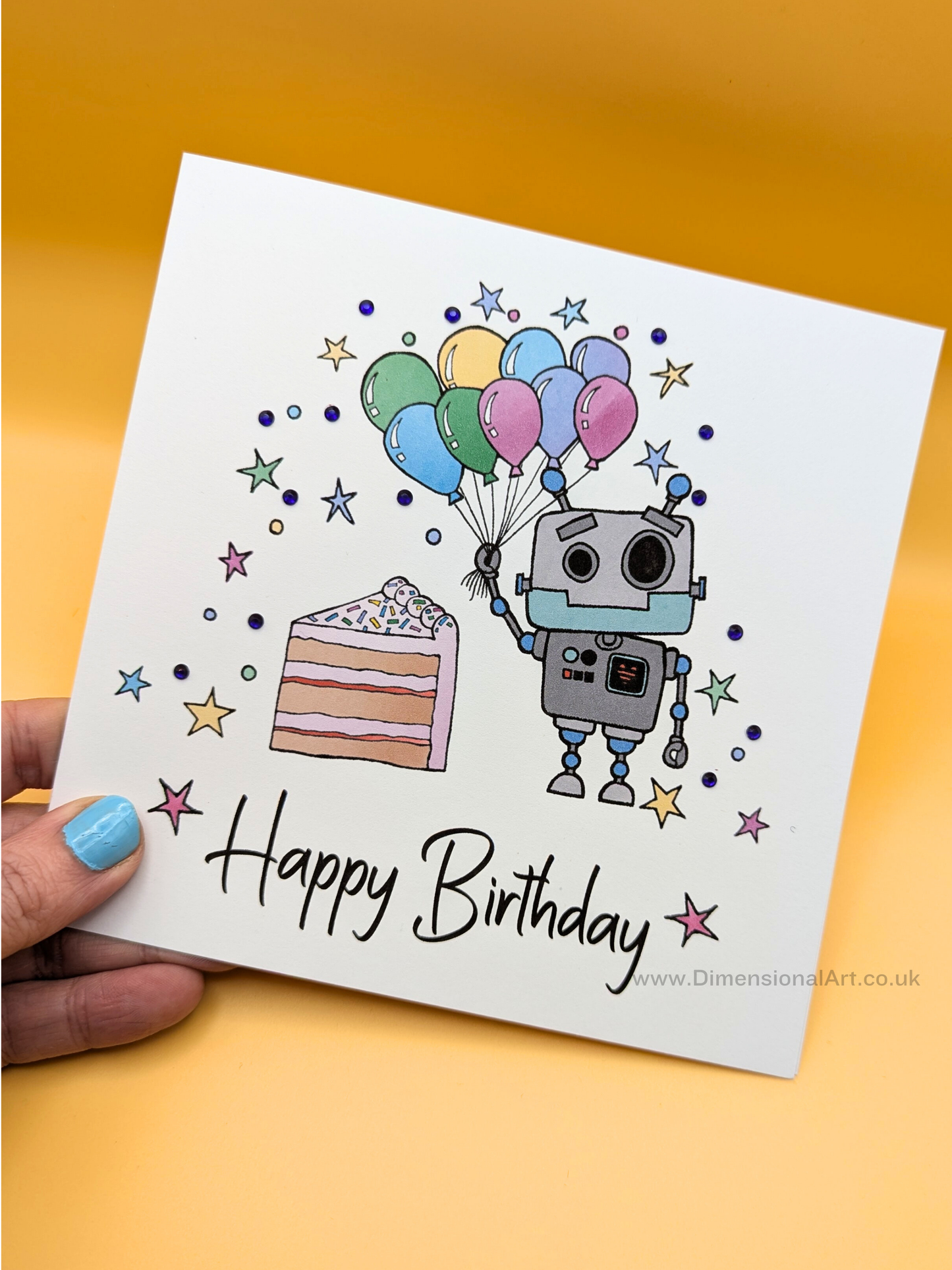 Robot  Birthday Card