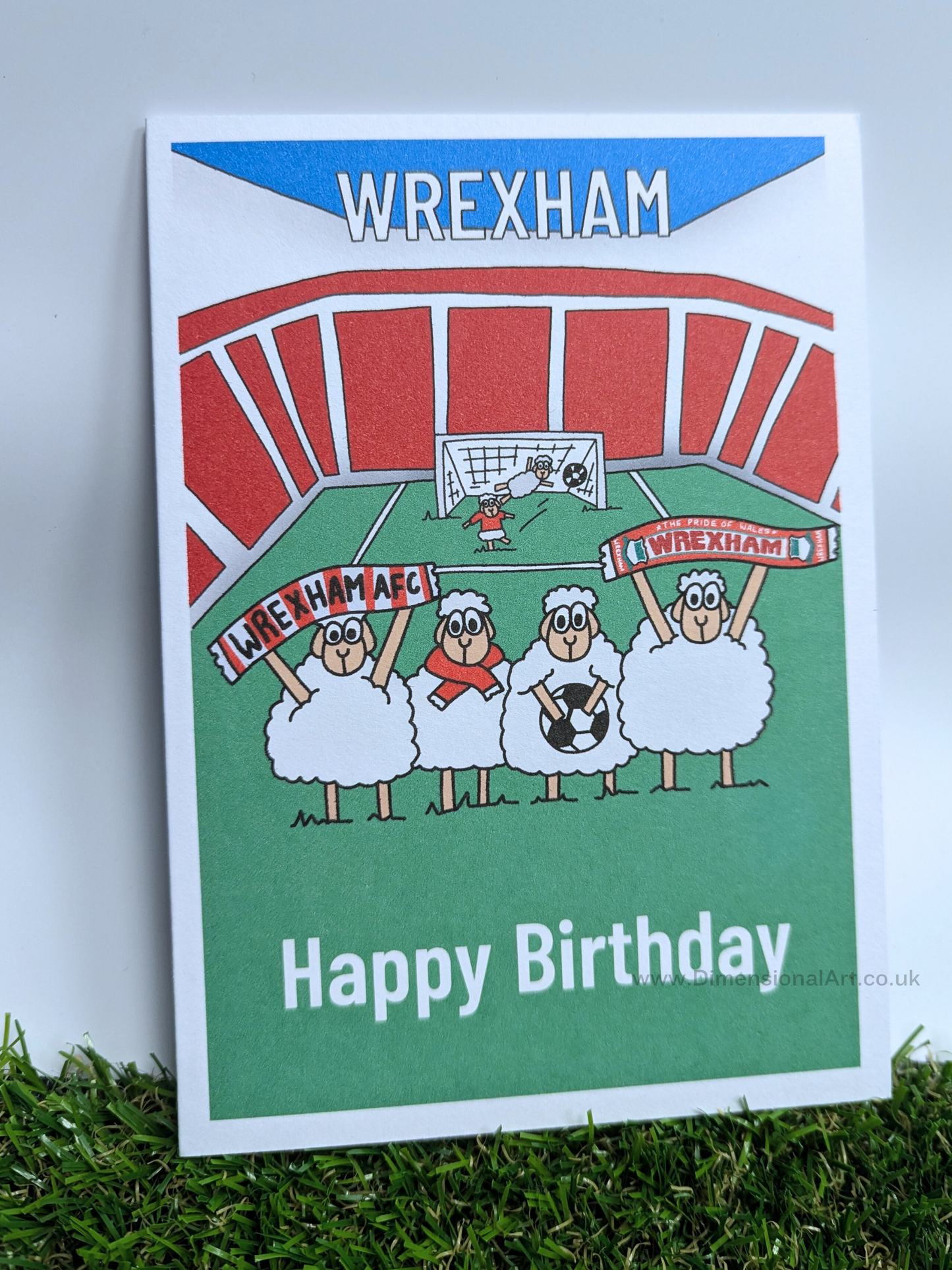 Wrexham Football Birthday Card
