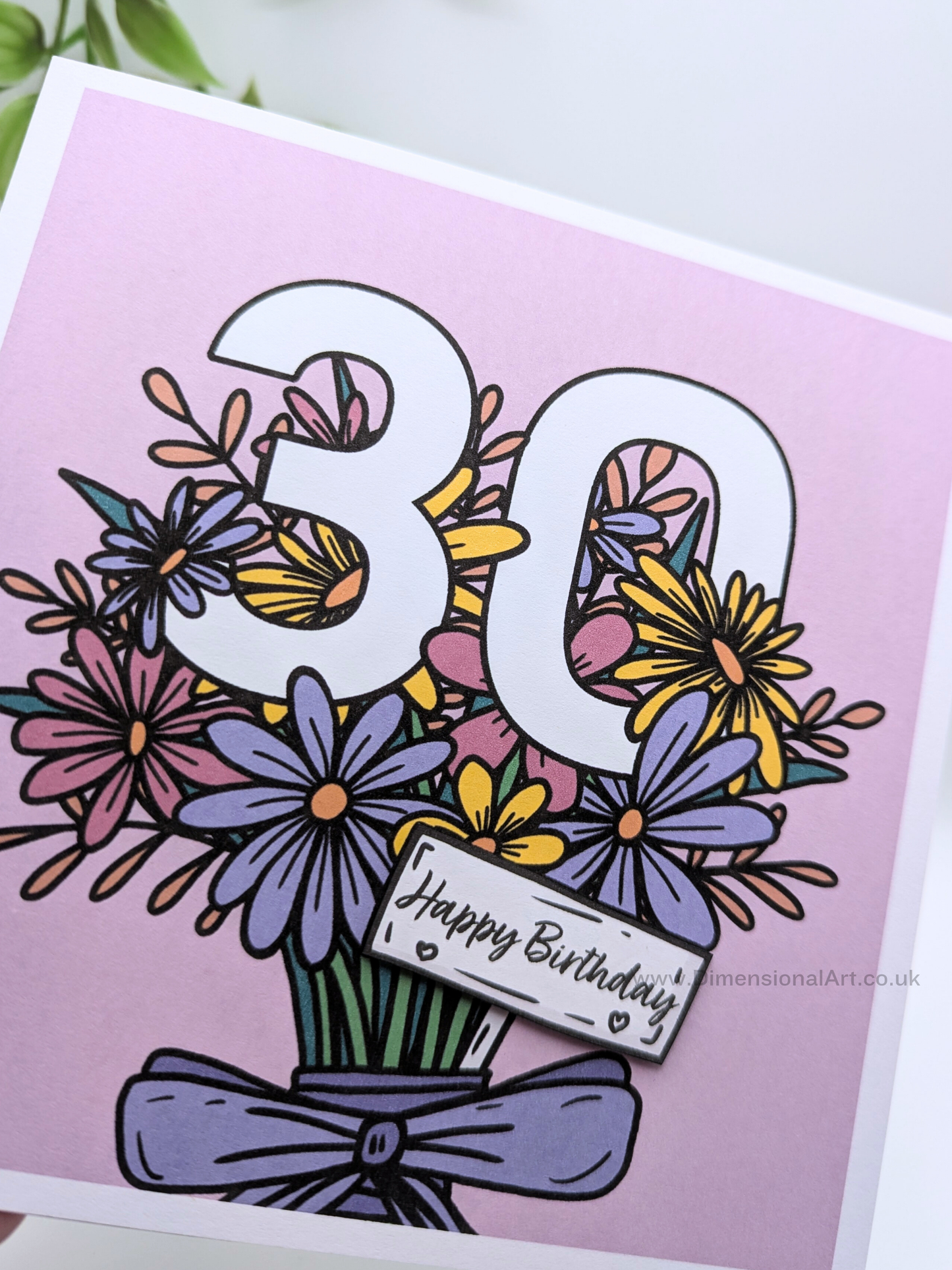 30 Birthday Card - Flowers