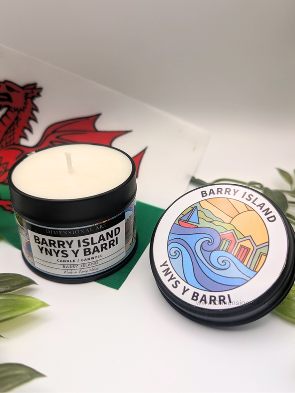 Barry Island - Ynys y Barri Candle by Dimensional Art