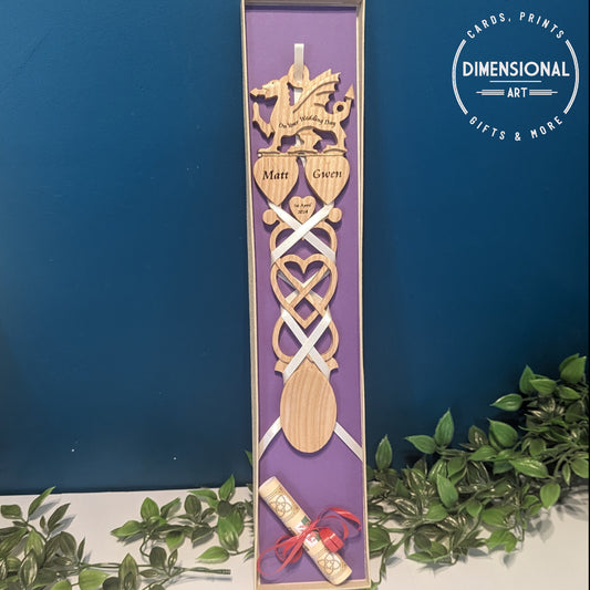 Personalised Dragon Wedding Lovespoon - Boxed