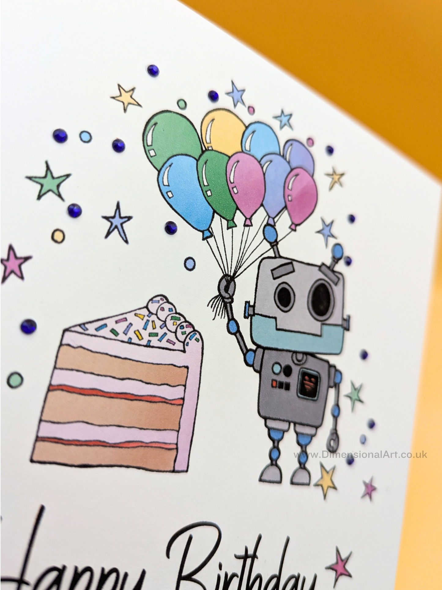 Robot  Birthday Card