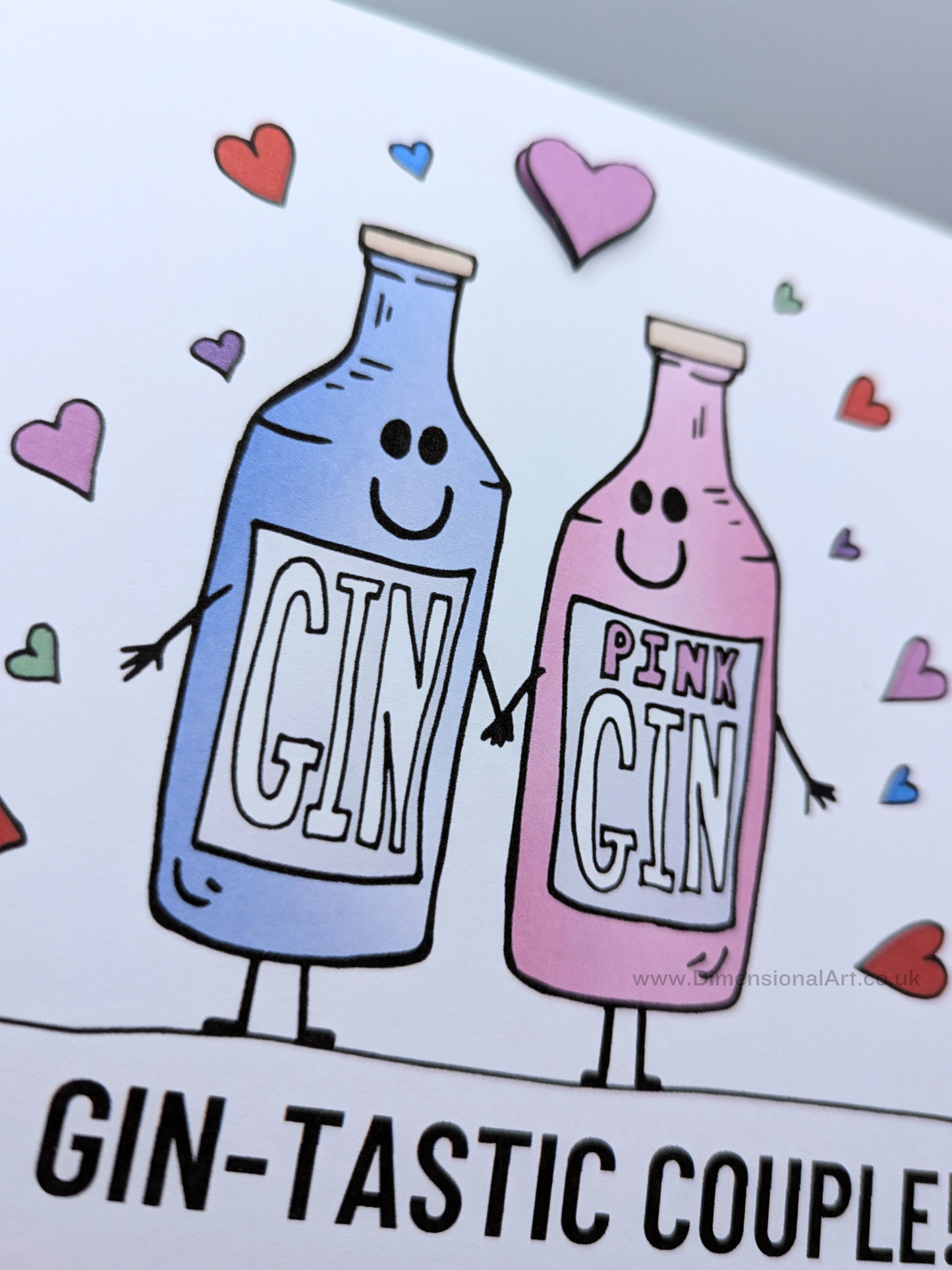 Gin-tastic Couple Engagement Card