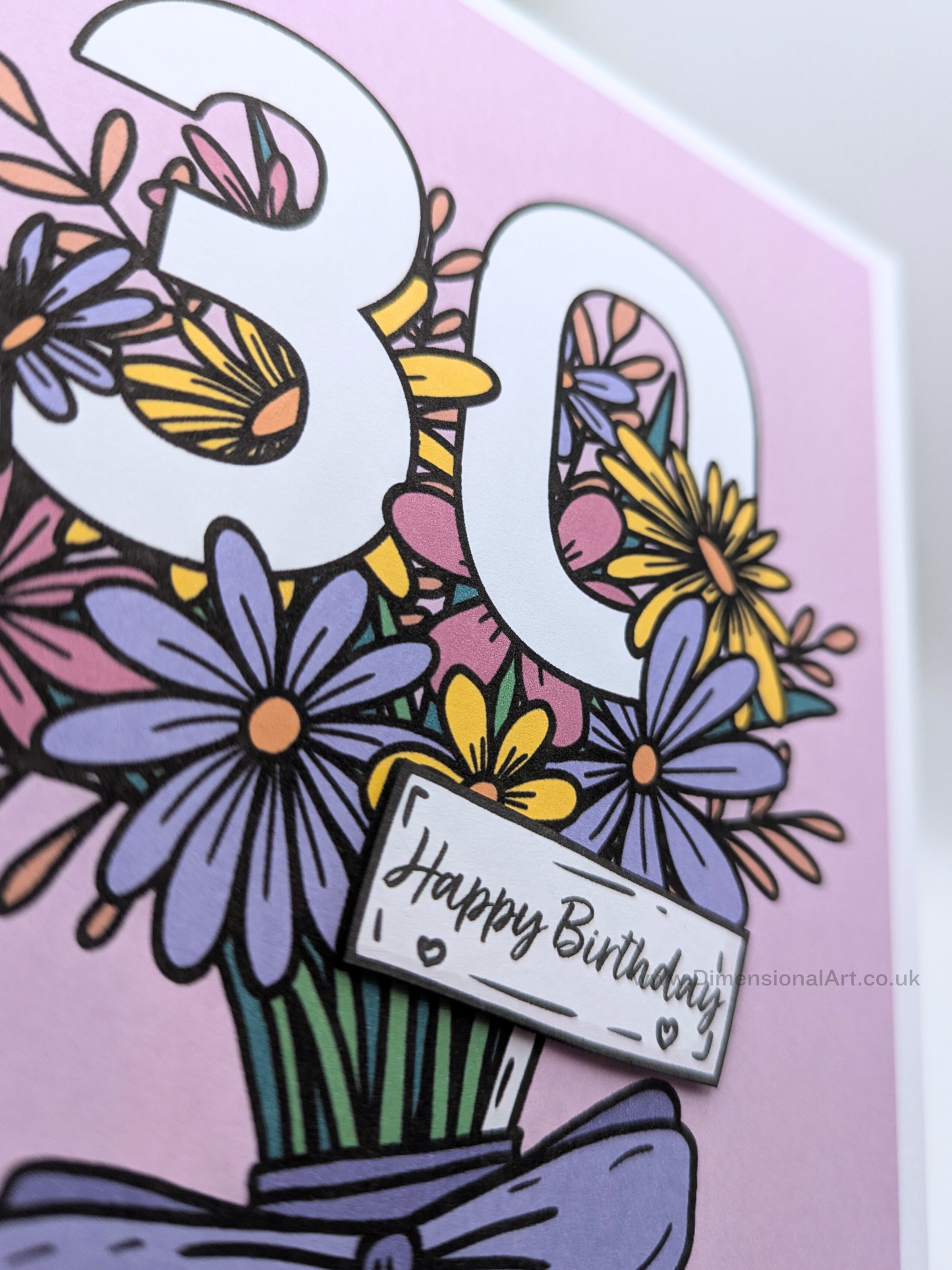 30 Birthday Card - Flowers