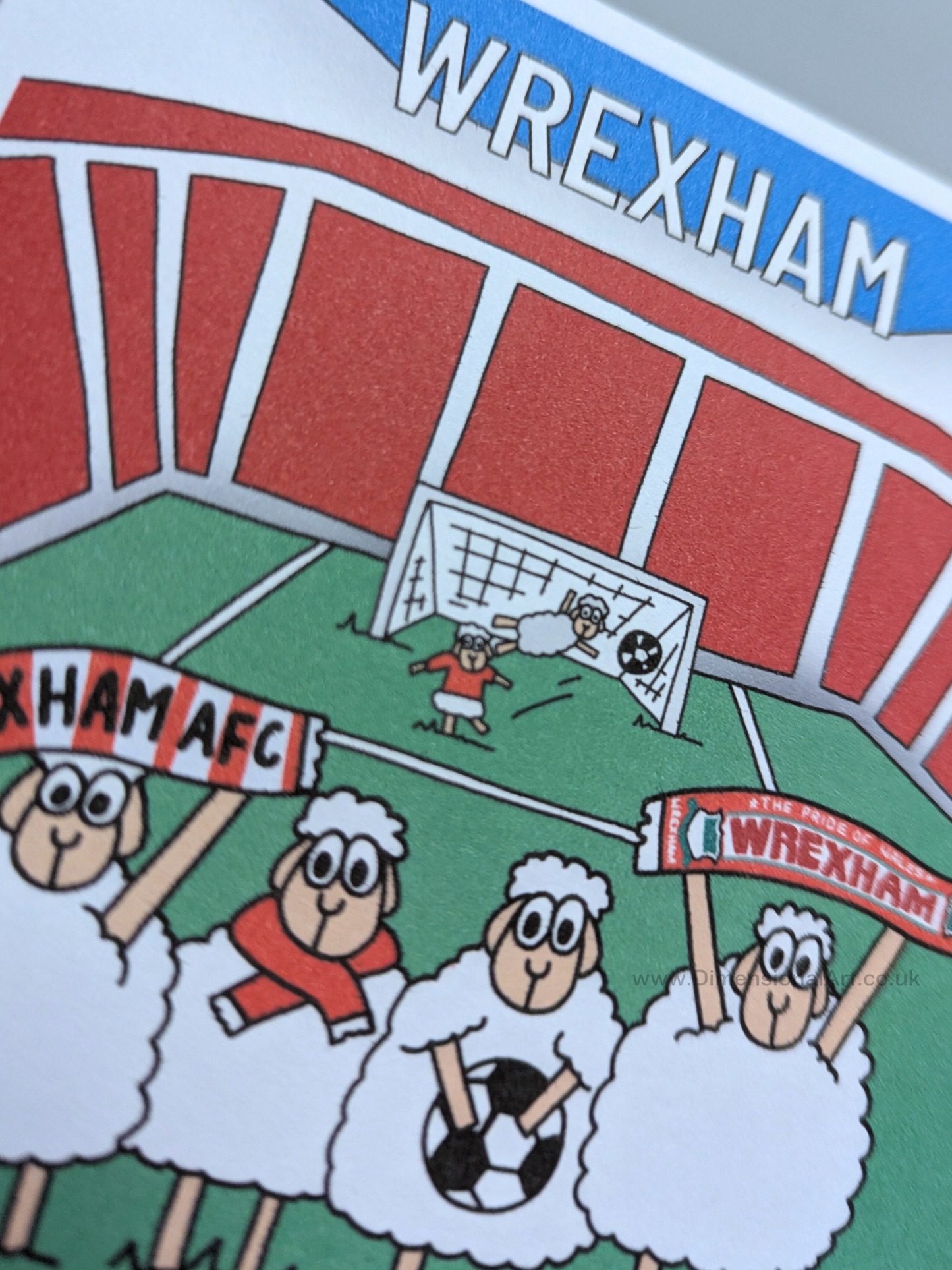 Wrexham Football Birthday Card