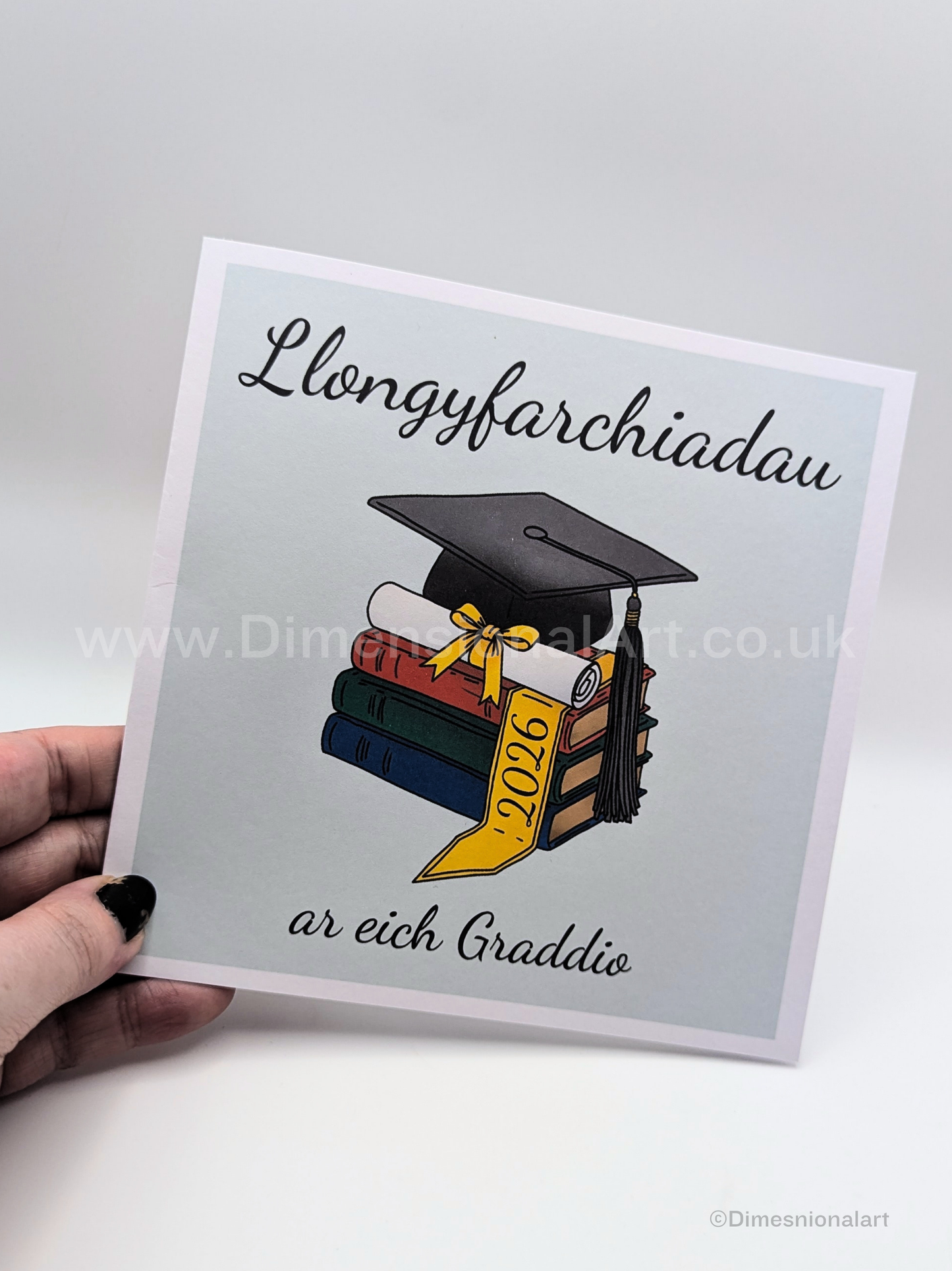 Llongyfarchiadau ar eich Graddio -  Graduation Card - Welsh