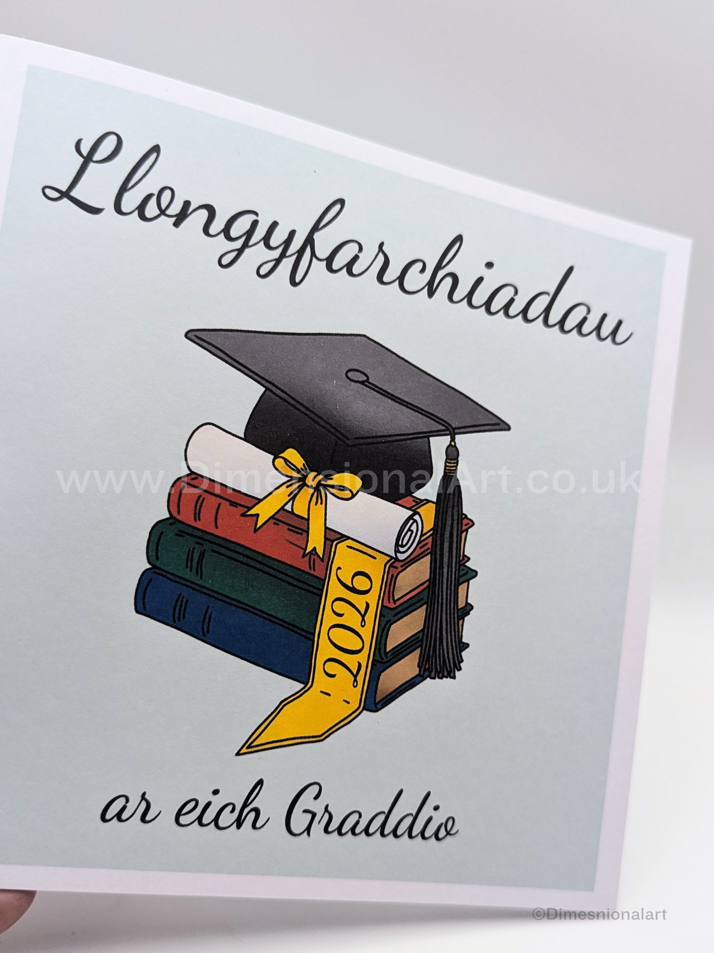 Llongyfarchiadau ar eich Graddio -  Graduation Card - Welsh