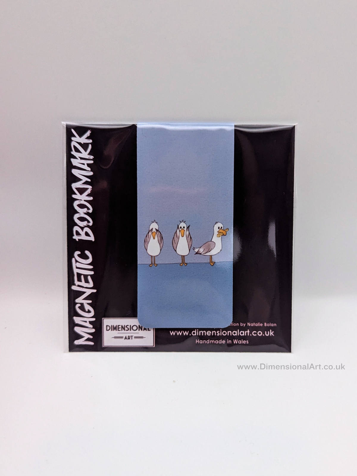 Seagull seeno evil hear no evil eat chips Magnetic Bookmark