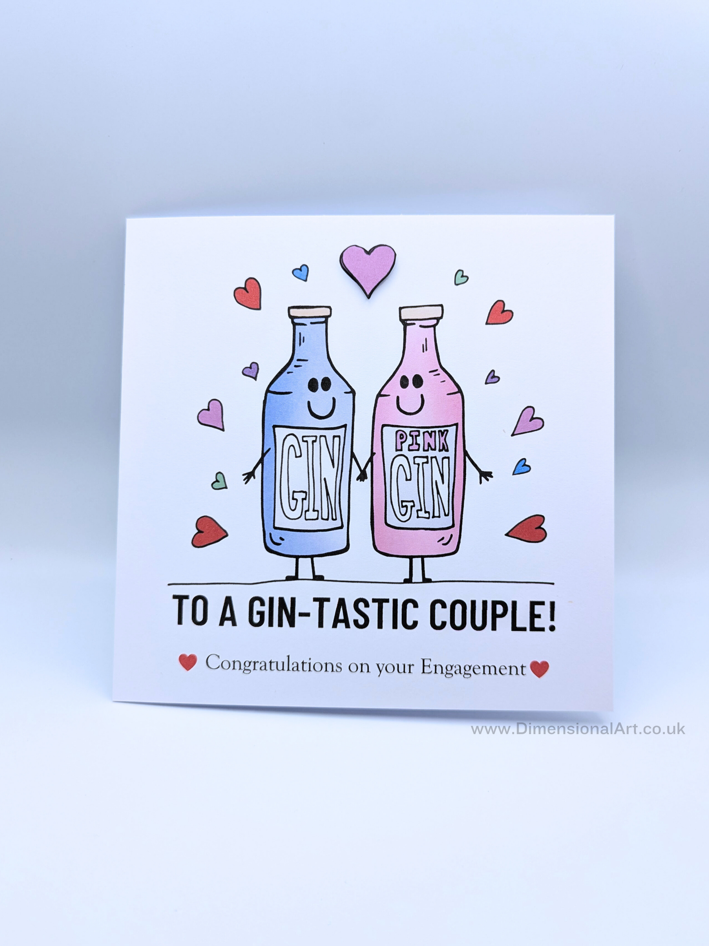 Gin-tastic Couple Engagement Card