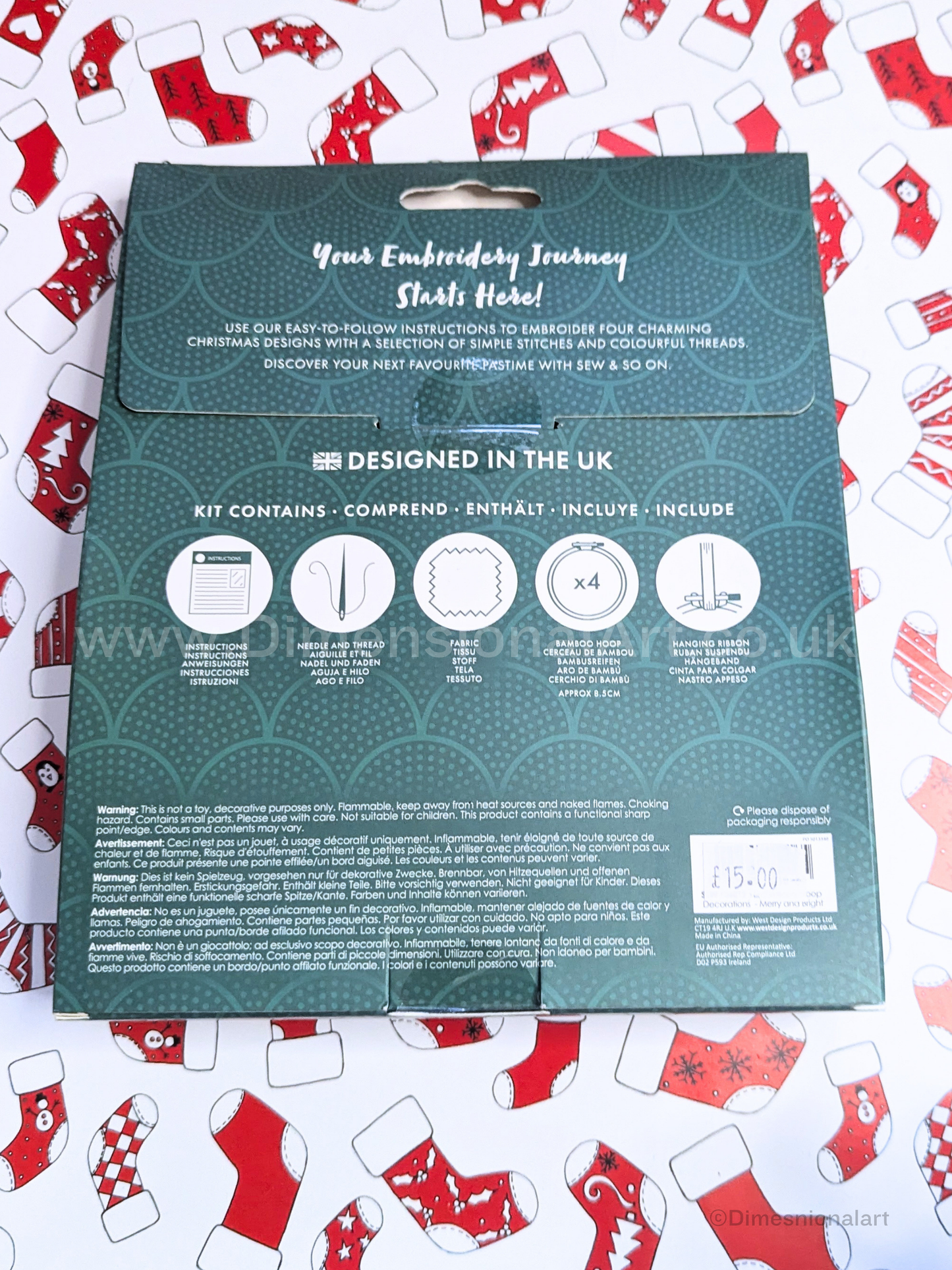 Sew & So On Embroidery Hoop Decorations  - Merry and Bright