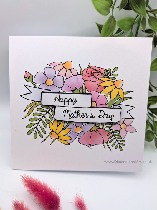 Flowers mother's Day card