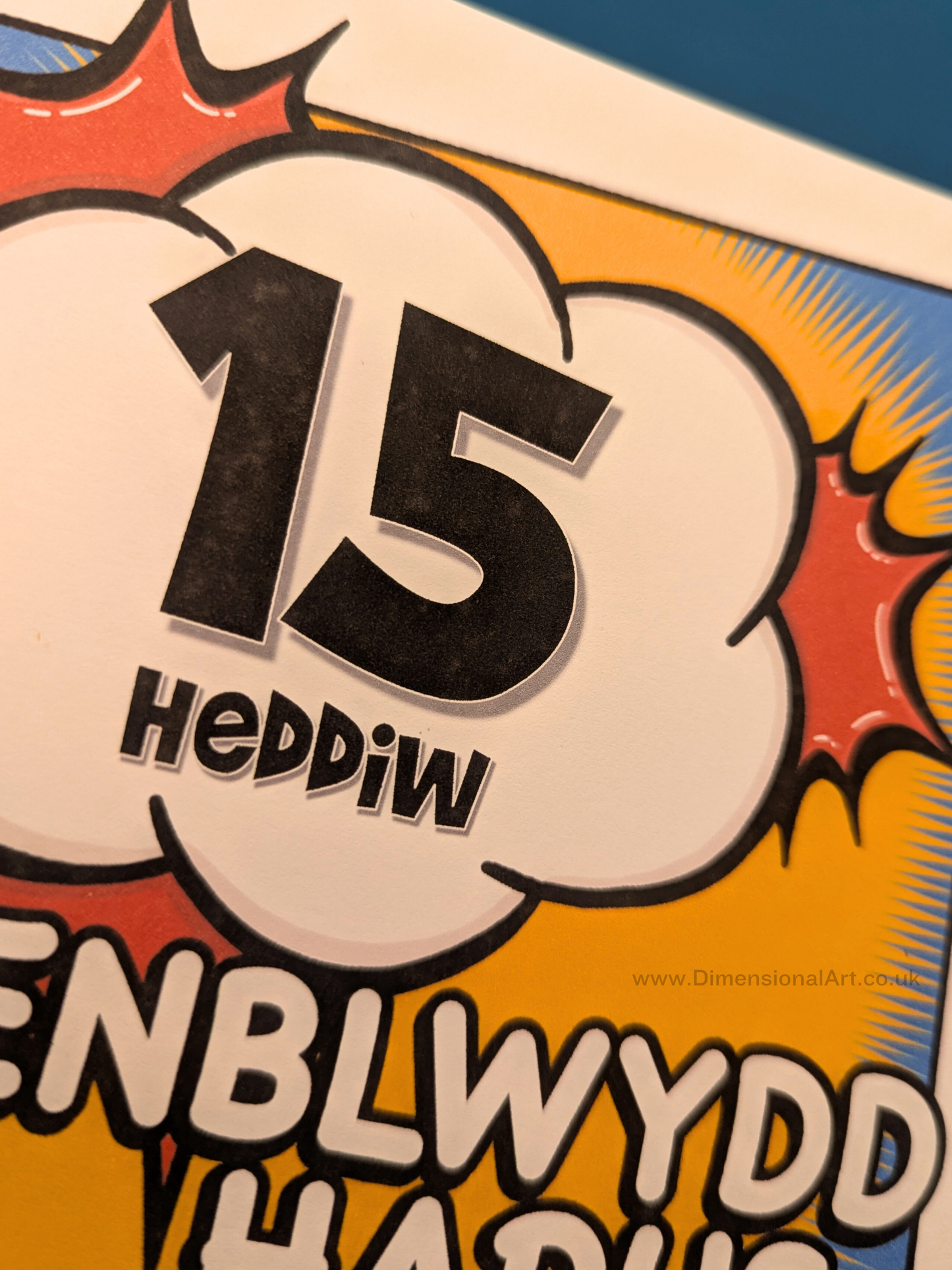 15 heddiw - Penblwydd Hapus (Birthday Card)