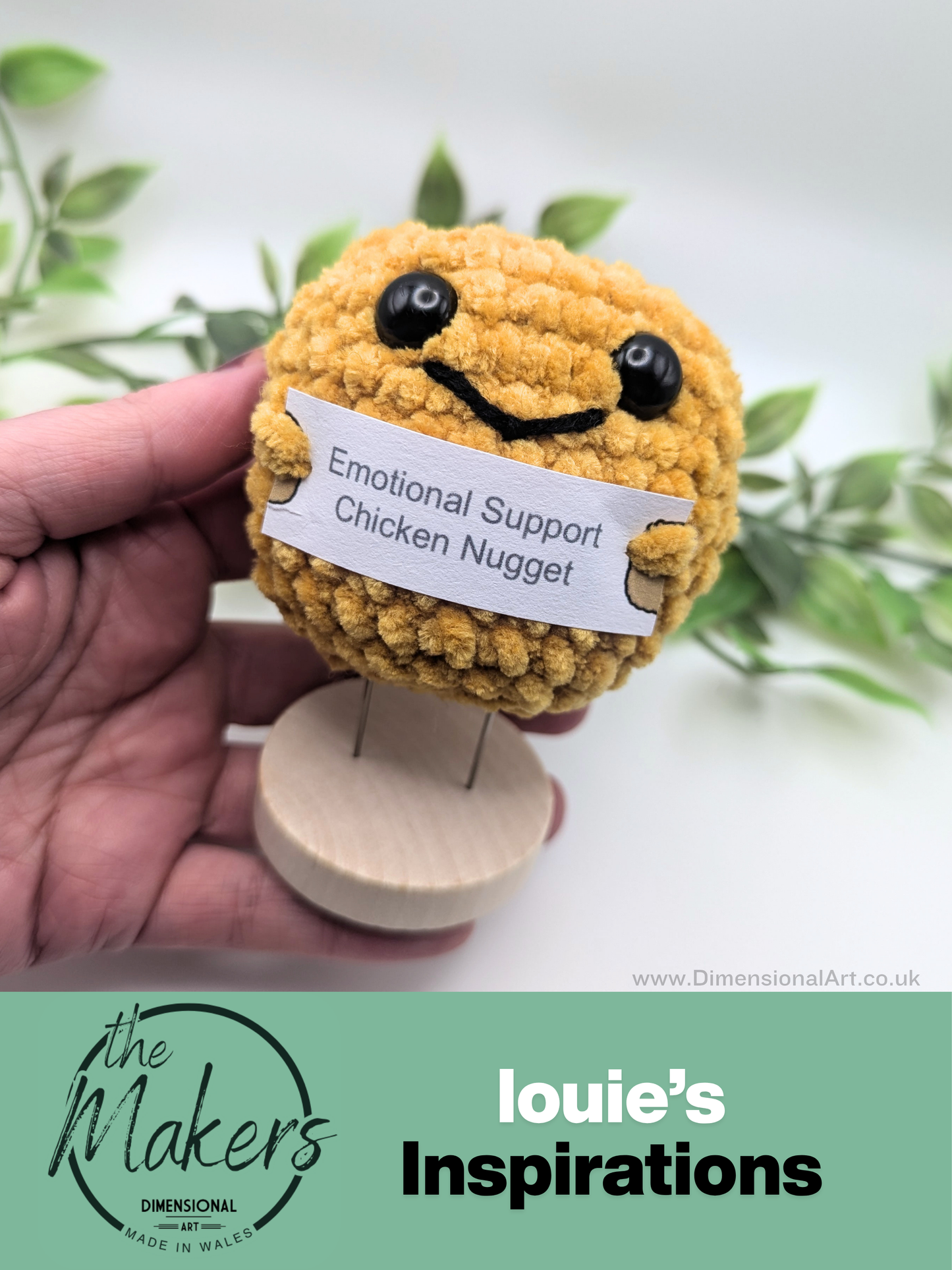 Emotional Support Chicken Nugget - handmade
