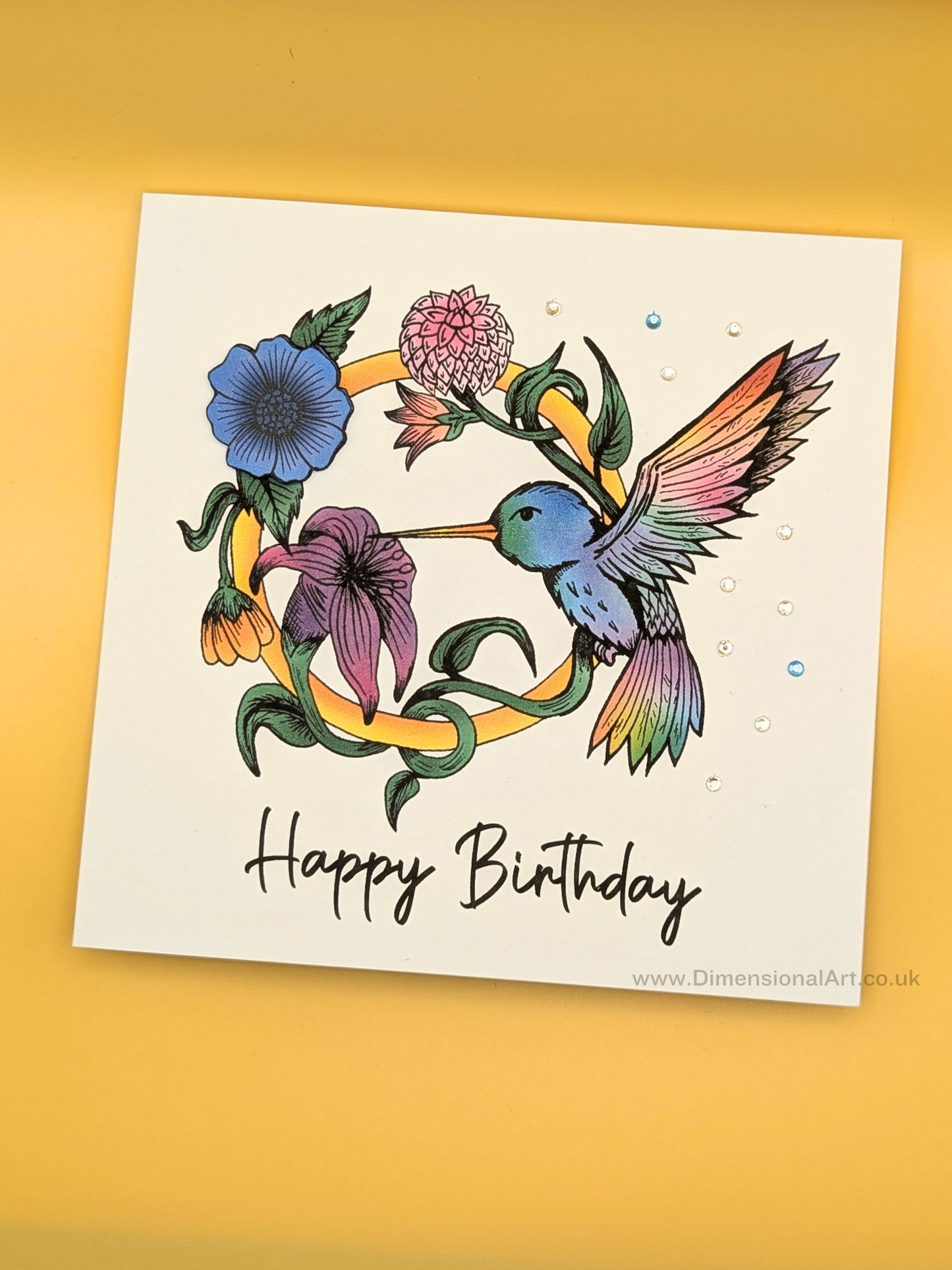 Humming Bird Birthday Card