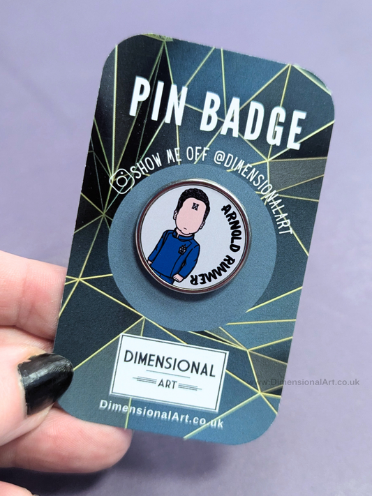 Arnold Rimmer Pin Badge - Red dwarf