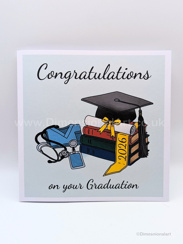 Congratulations on you Graduation Card - Nurse - Doctor