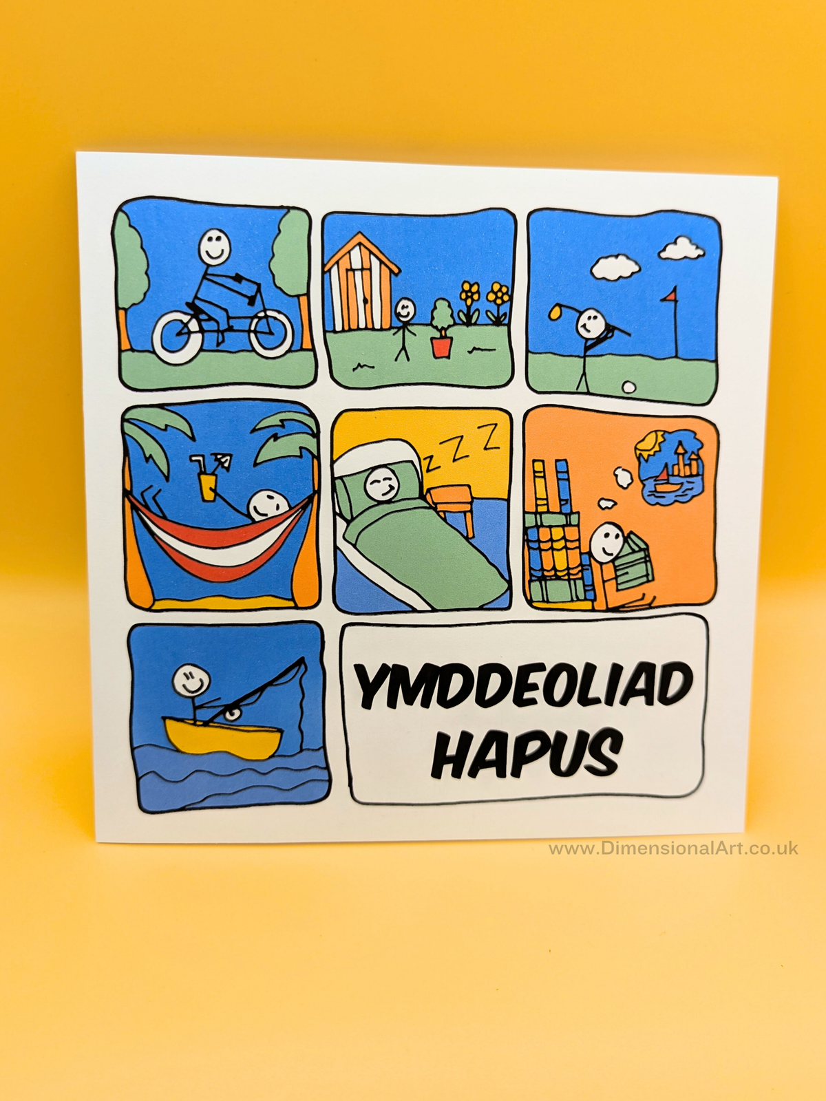 Ymddeoliad Hapus (Retirement Card) - Welsh