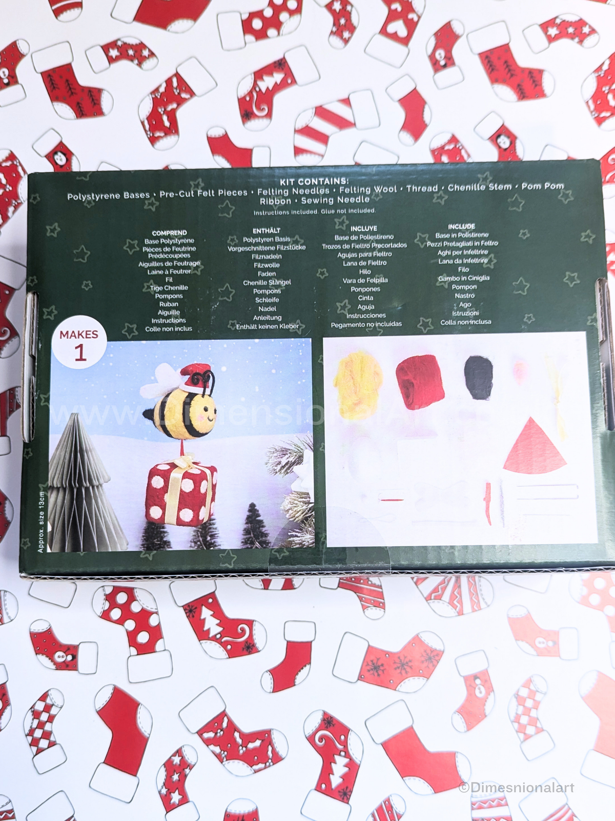 Simply Make Needle Felting Kit HappBee, Bee & Present