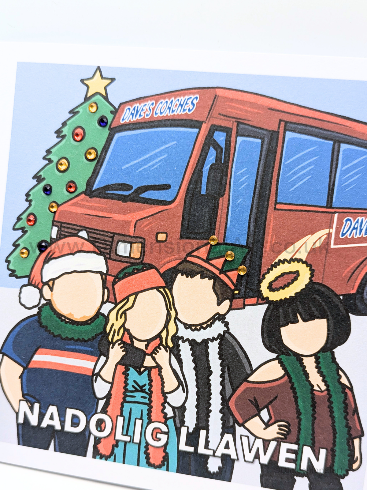 Gavin and Stacey Nadolig Llawen Card