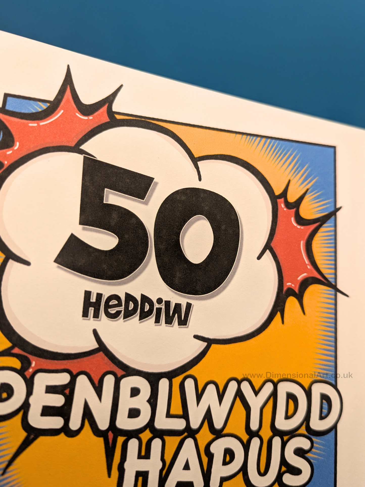 50 heddiw - Penblwydd Hapus (Birthday Card)