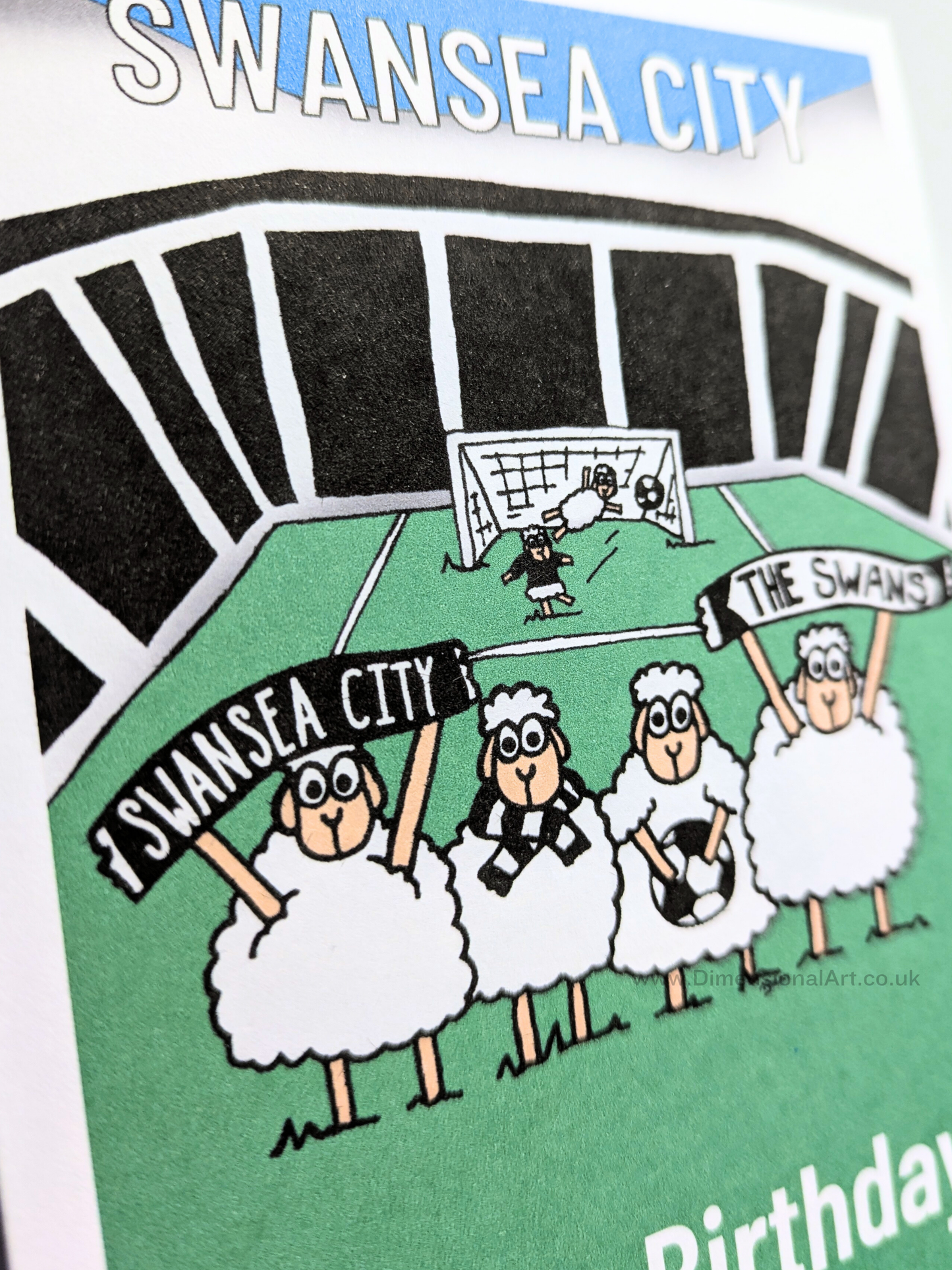 Swansea City Football Birthday Card