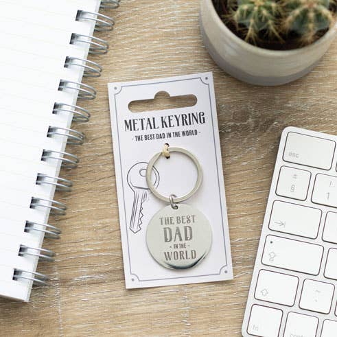 Best Dad in the World Father's Day Keyring