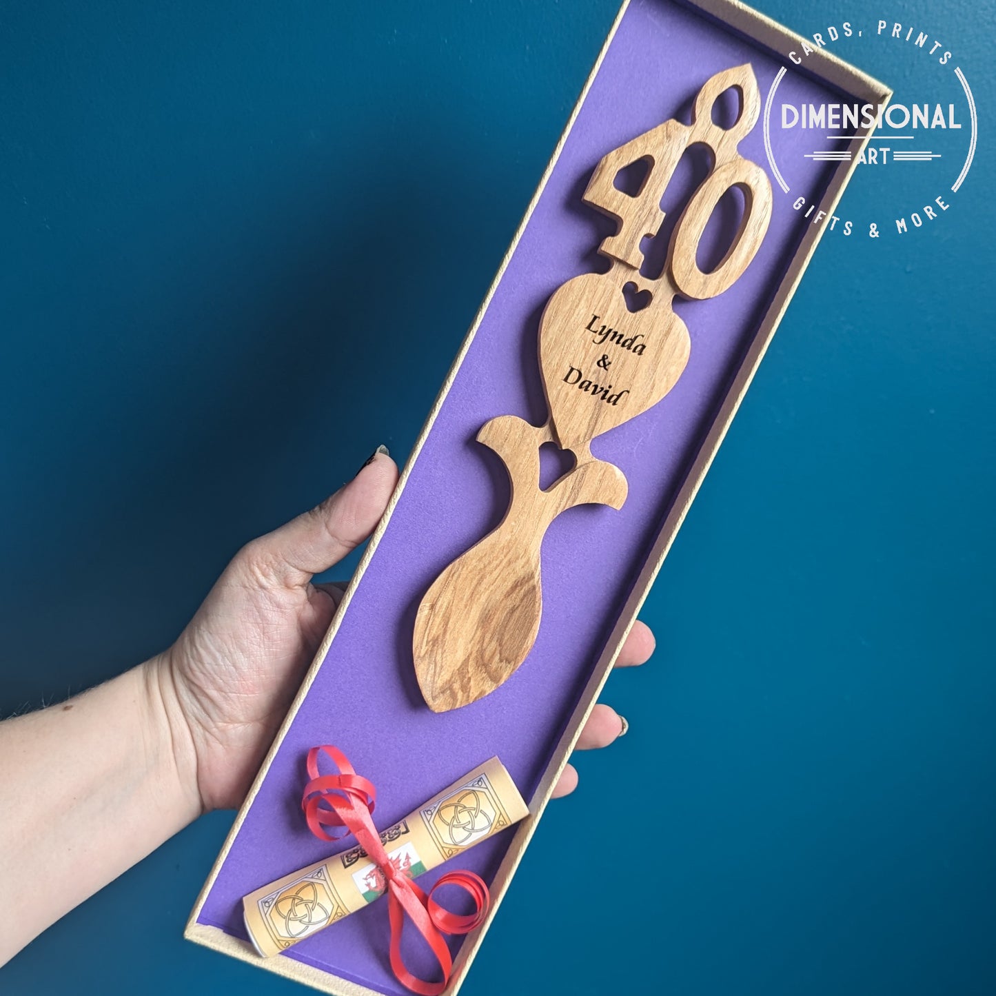 Personalised Number Lovespoon