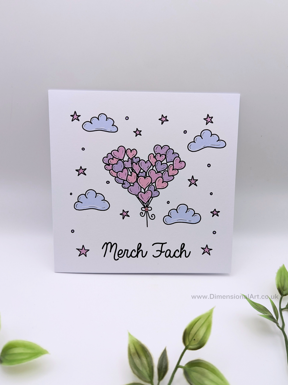 Merch Fach (Baby Girl) New Baby Card - Welsh