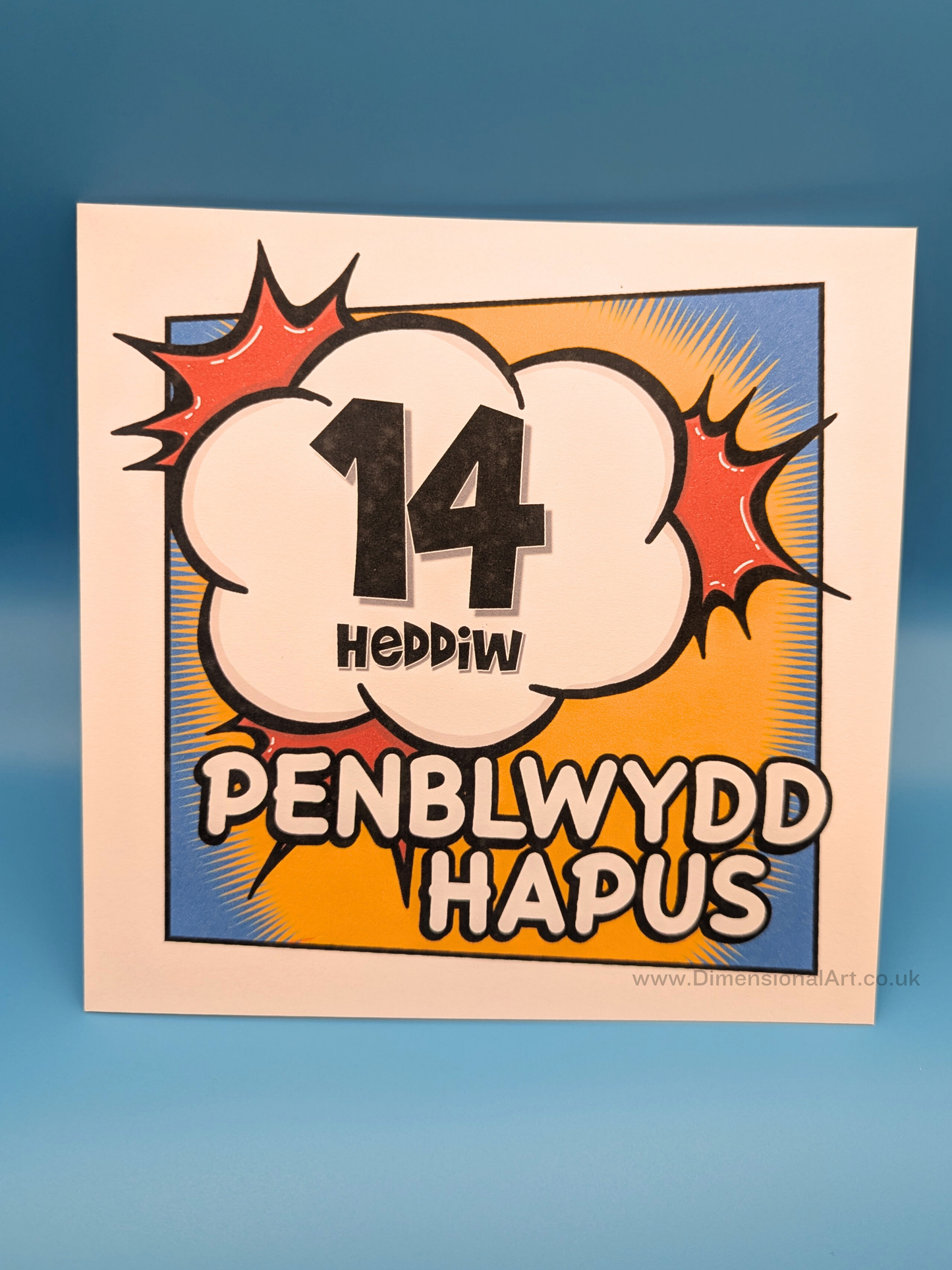 14 heddiw - Penblwydd Hapus (Birthday Card)