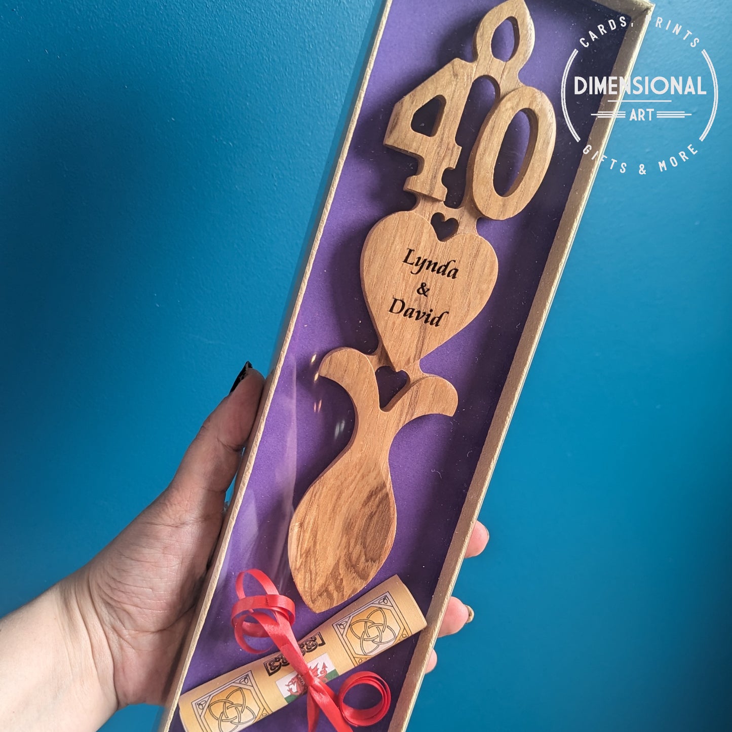 Personalised Number Lovespoon