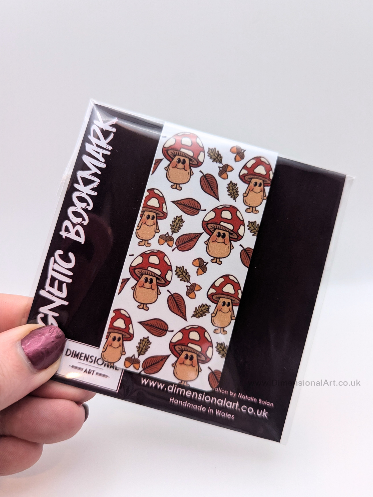 Mushrooms pattern Magnetic Bookmark