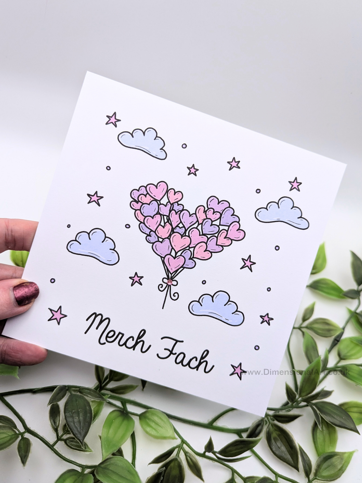 Merch Fach (Baby Girl) New Baby Card - Welsh