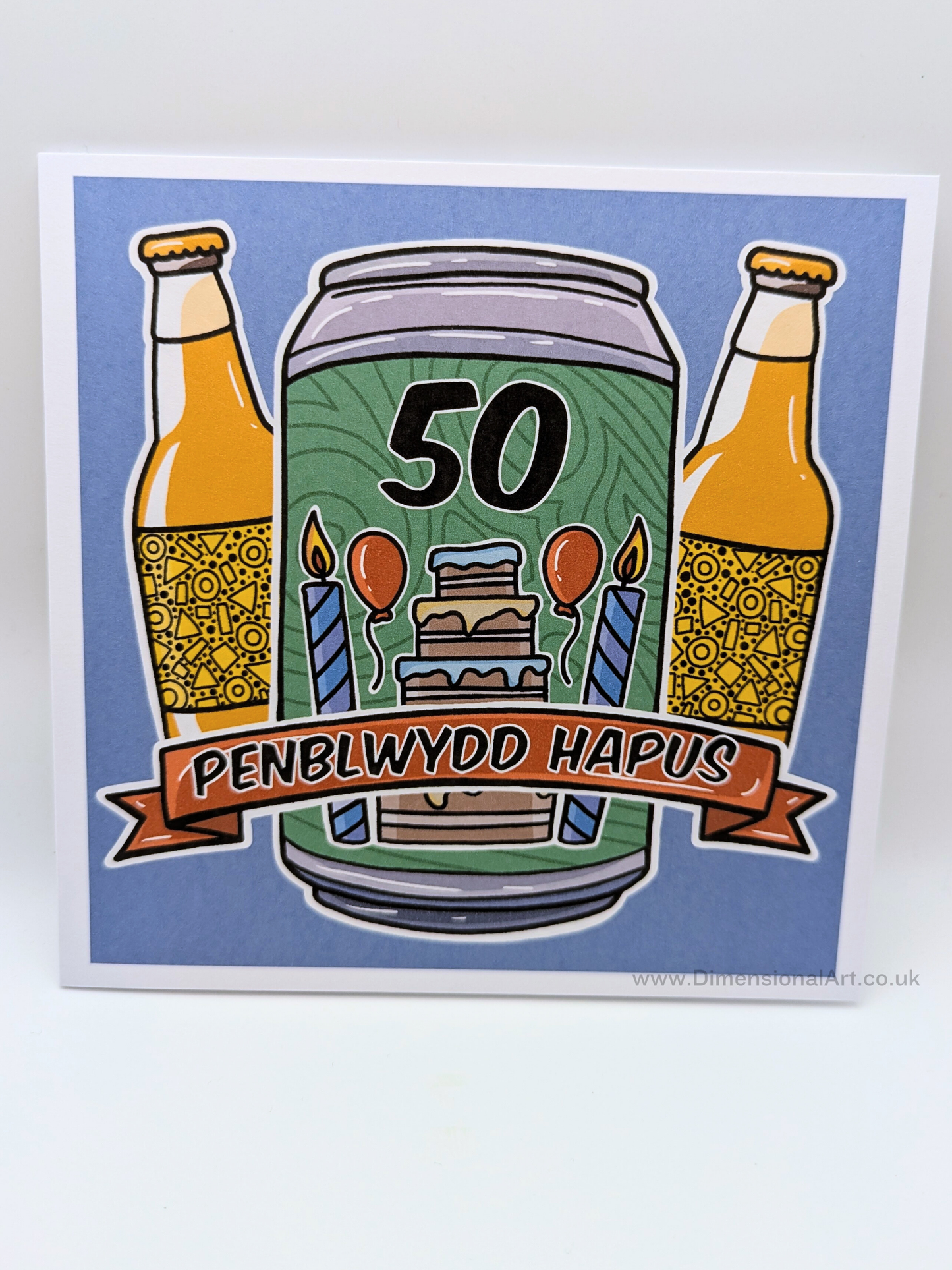 50 Beer Penblwydd Hapus (Birthday Card)