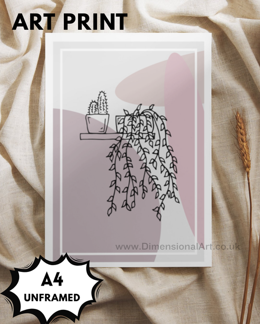 House Plant A4 Print