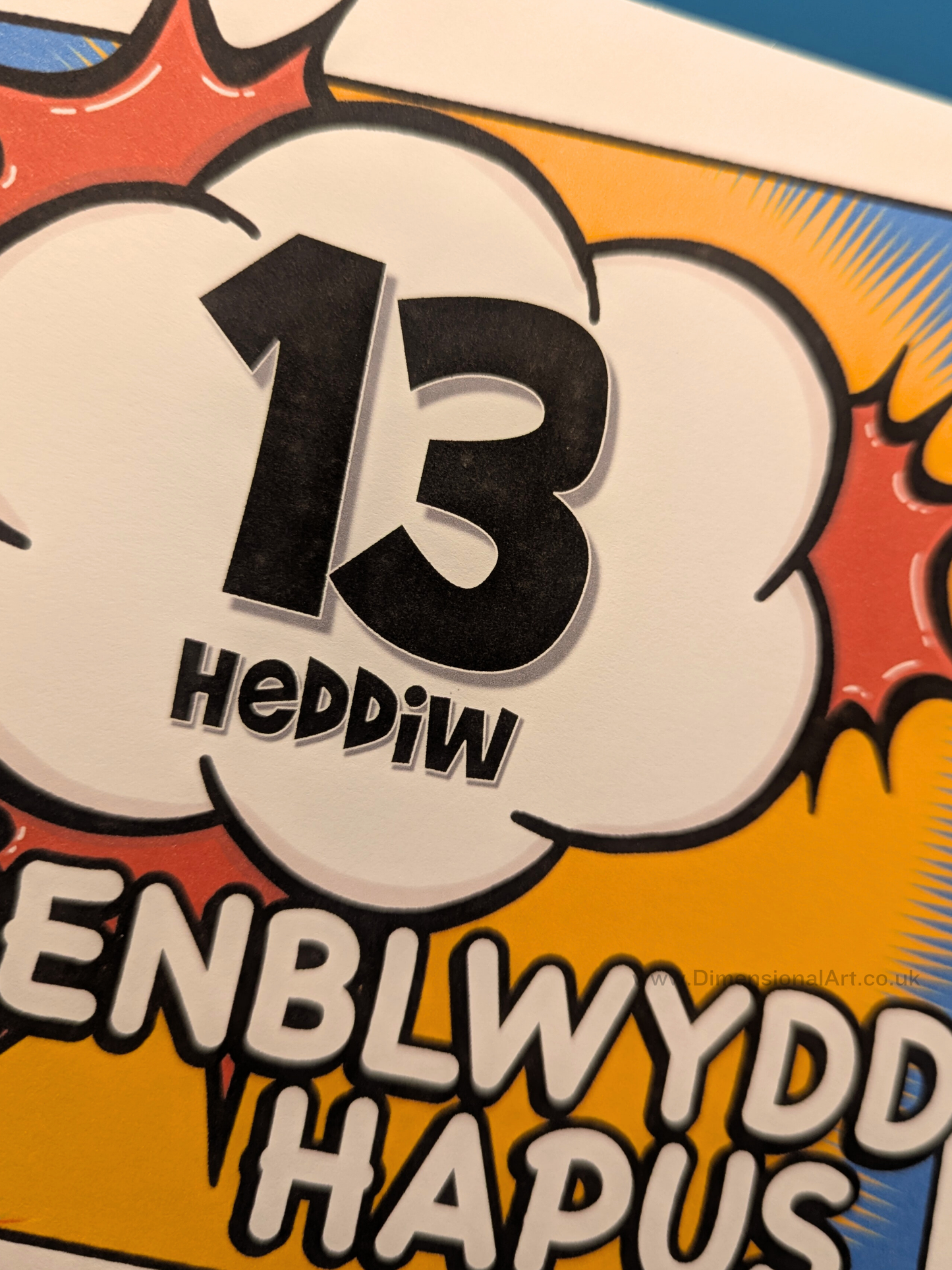 13 heddiw - Penblwydd Hapus (Birthday Card)