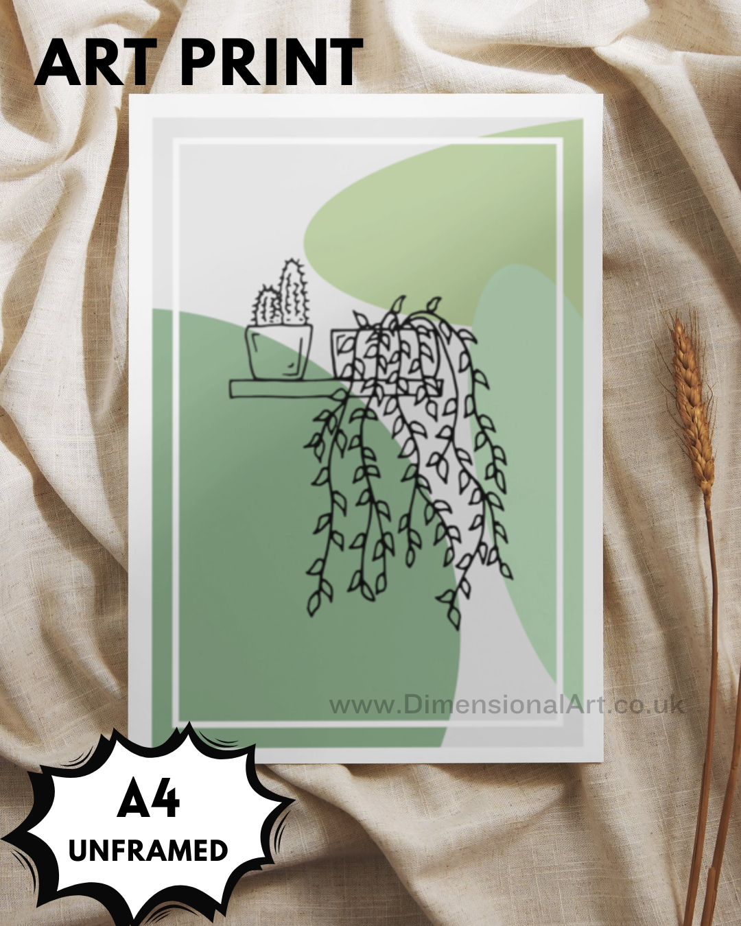 House Plant A4 Print