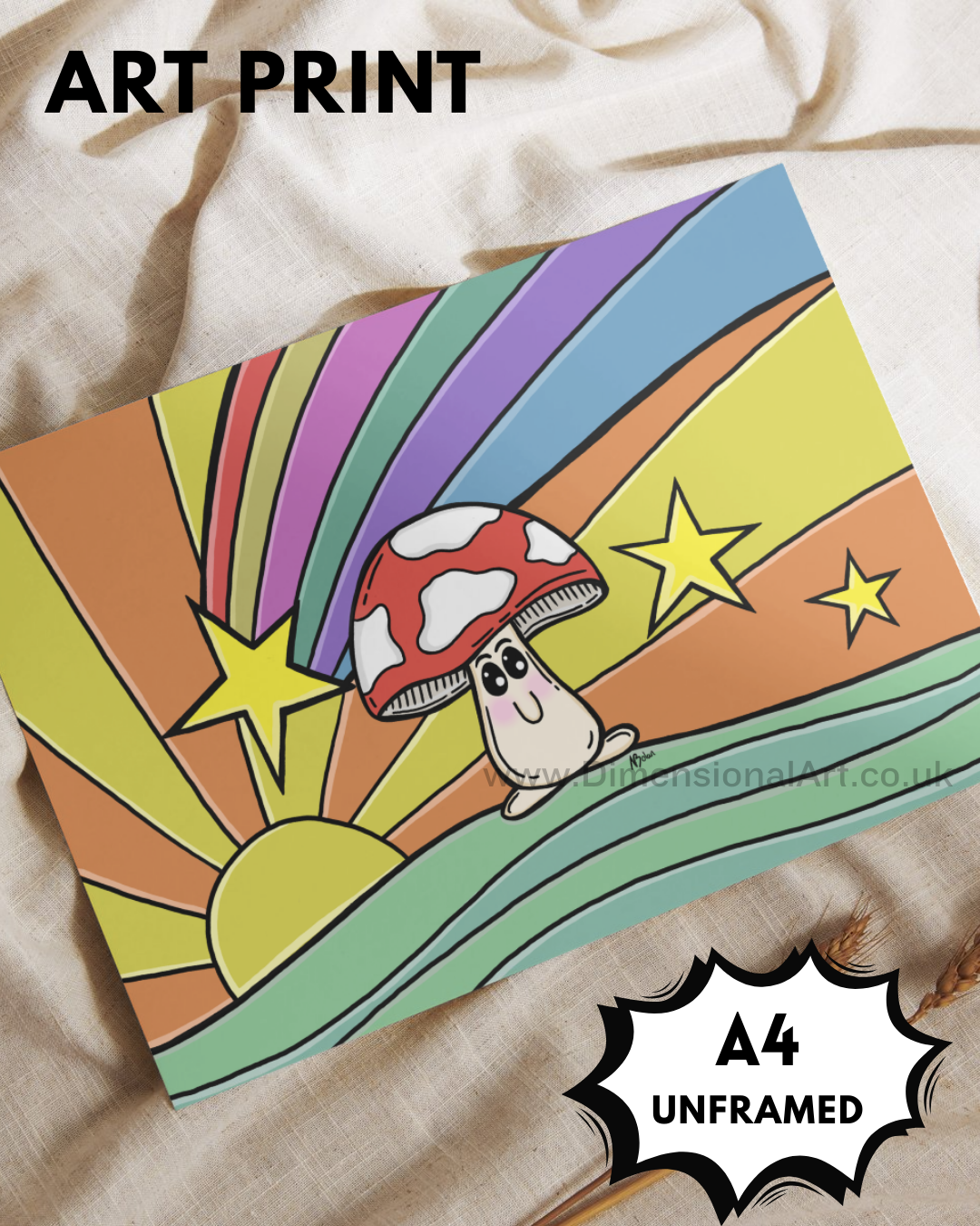 Mushroom A4 Print