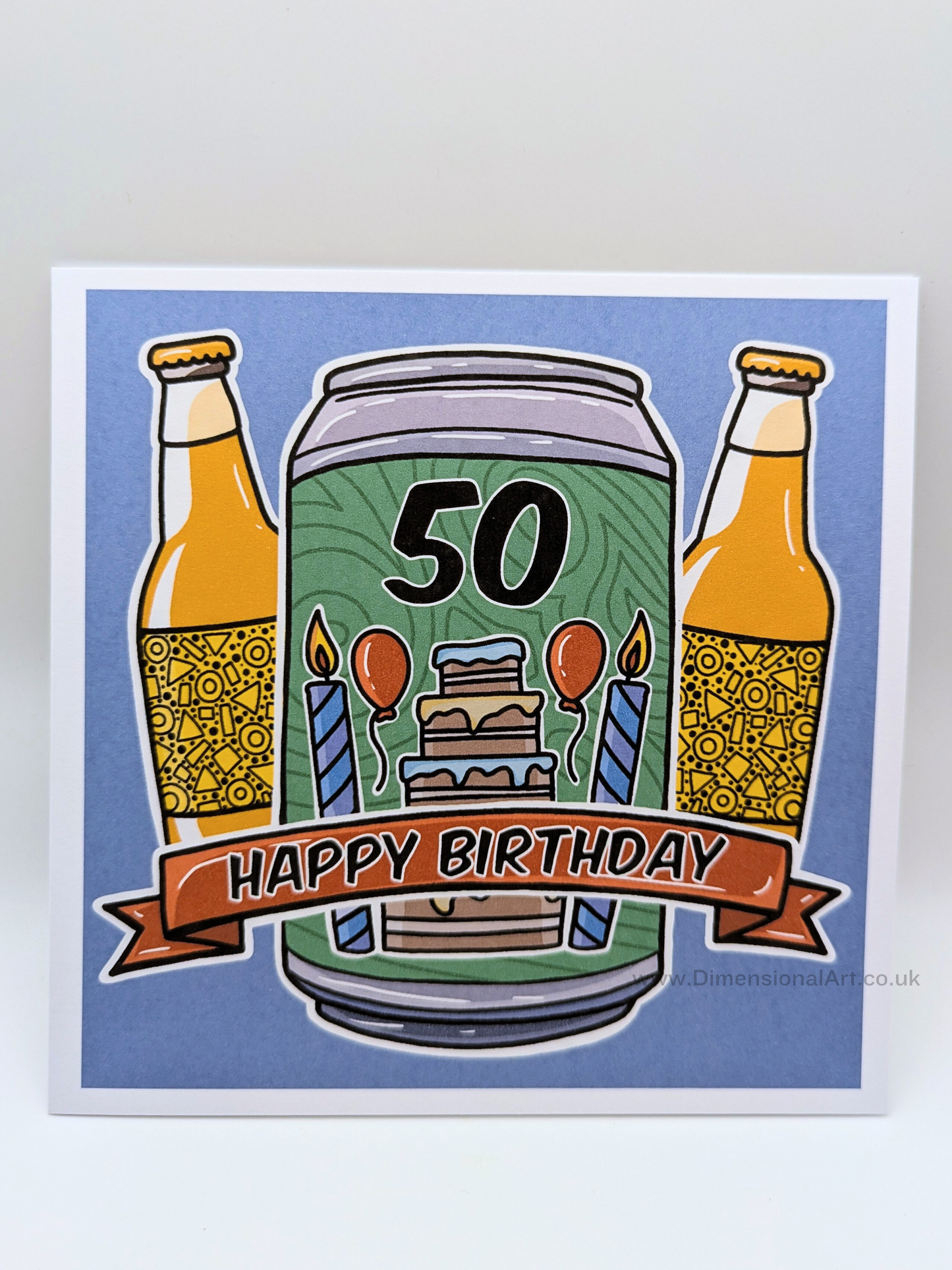 50 Birthday Card - Beer