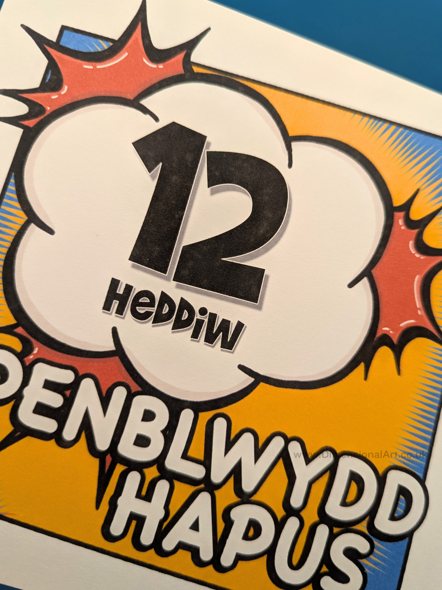 12 heddiw - Penblwydd Hapus (Birthday Card)