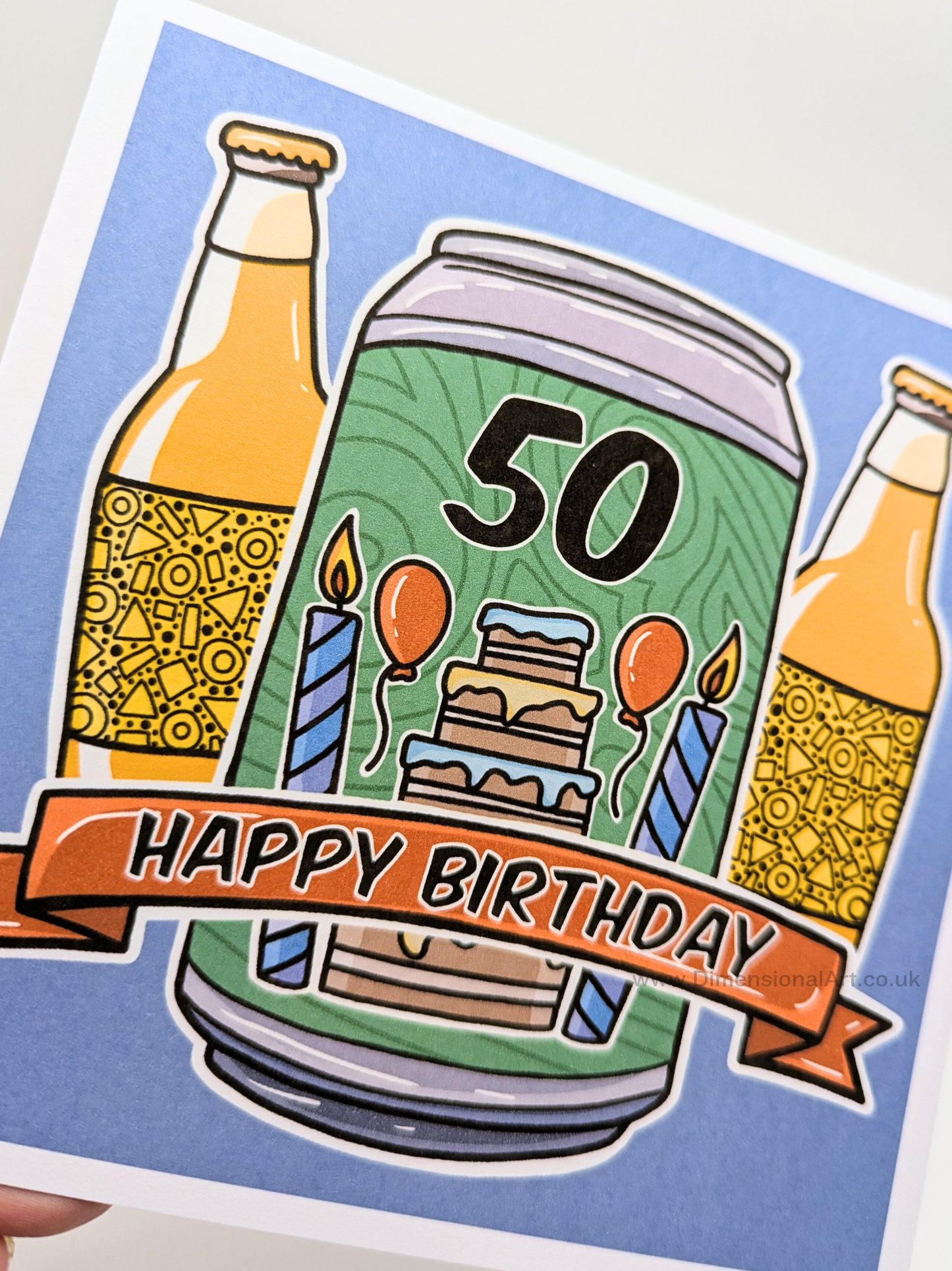 50 Birthday Card - Beer