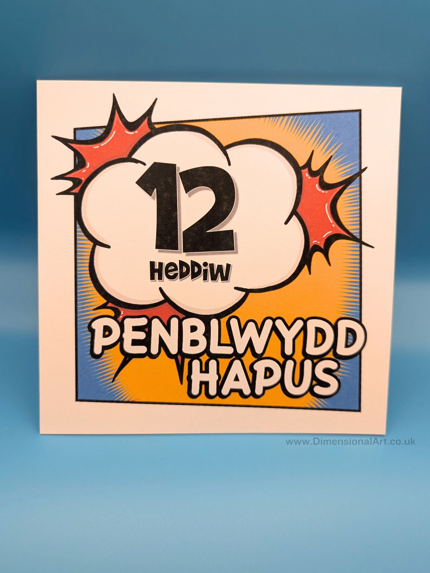 12 heddiw - Penblwydd Hapus (Birthday Card)