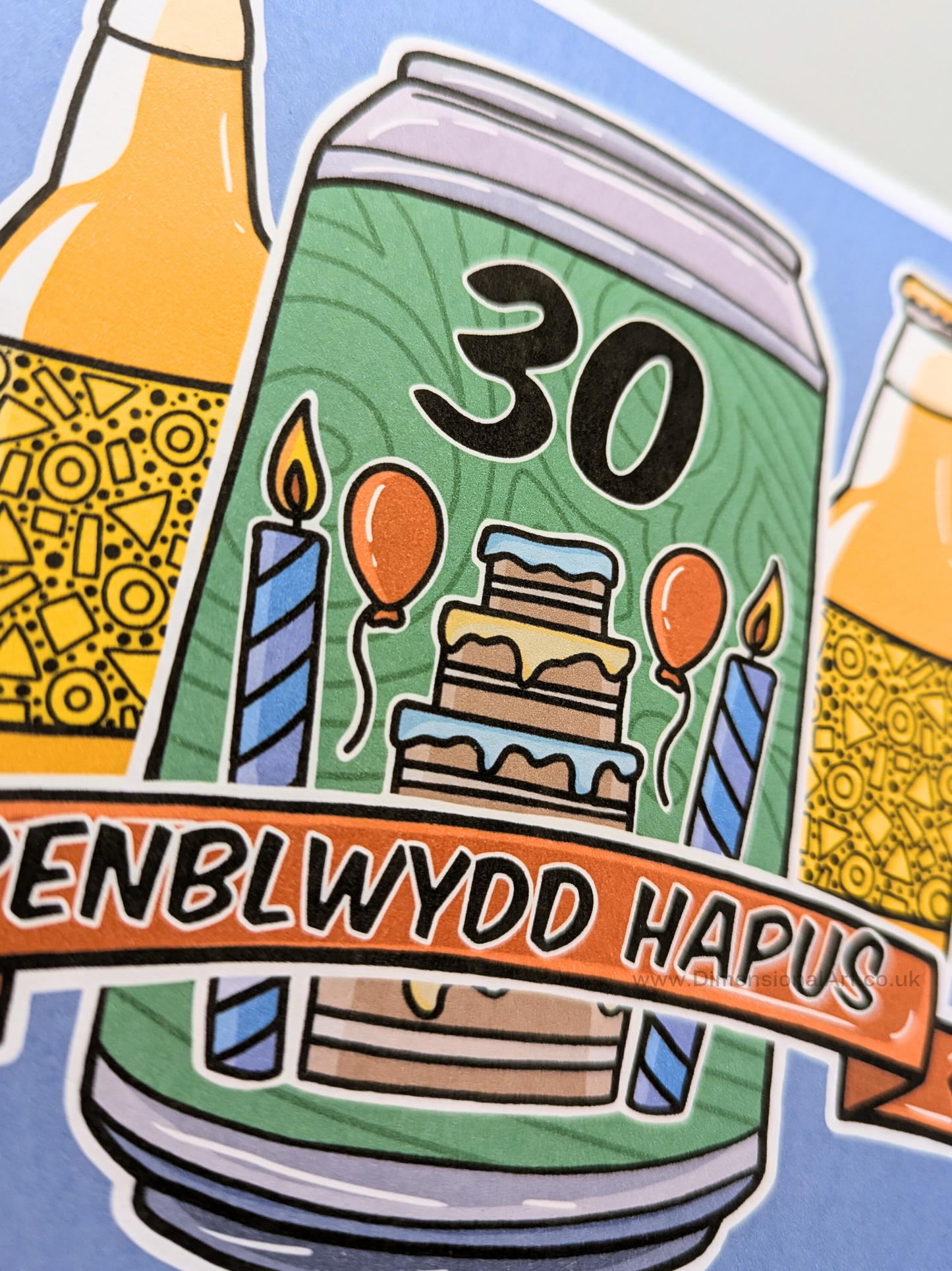 30 Beer Penblwydd Hapus (Birthday Card)