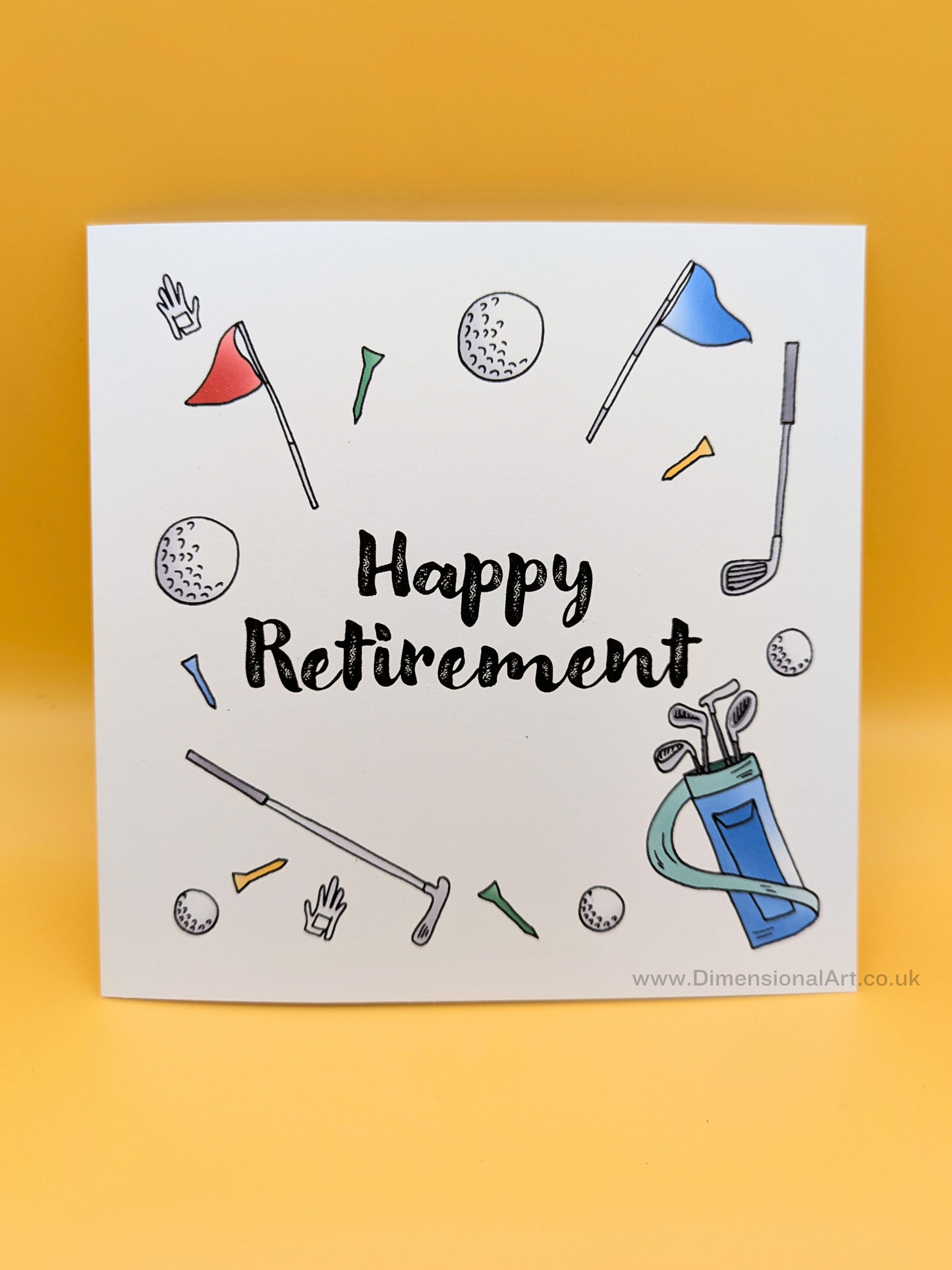 Golf Happy Retirement Card