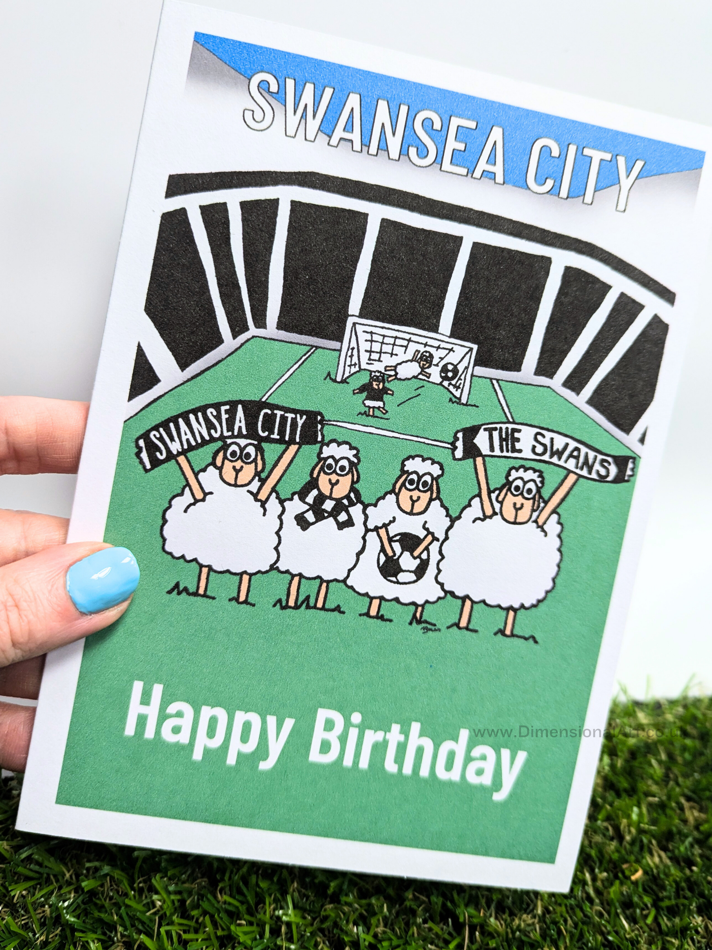 Swansea City Football Birthday Card