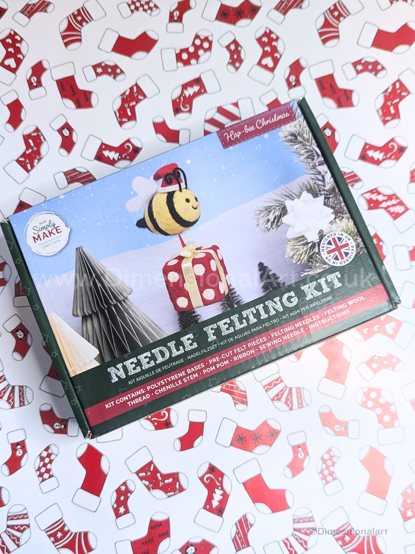 Simply Make Needle Felting Kit HappBee, Bee & Present